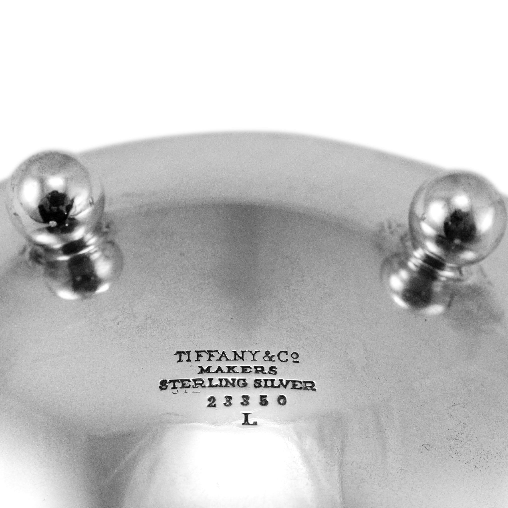 Tiffany & Co. 925 Sterling Silver Curved Nut Candy Dish