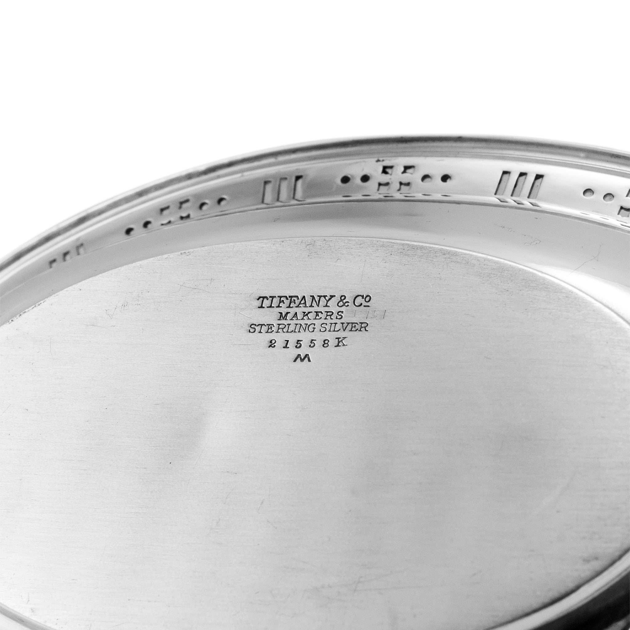 Tiffany & Co. 925 Sterling Silver Pierced Oval Serving Bowl