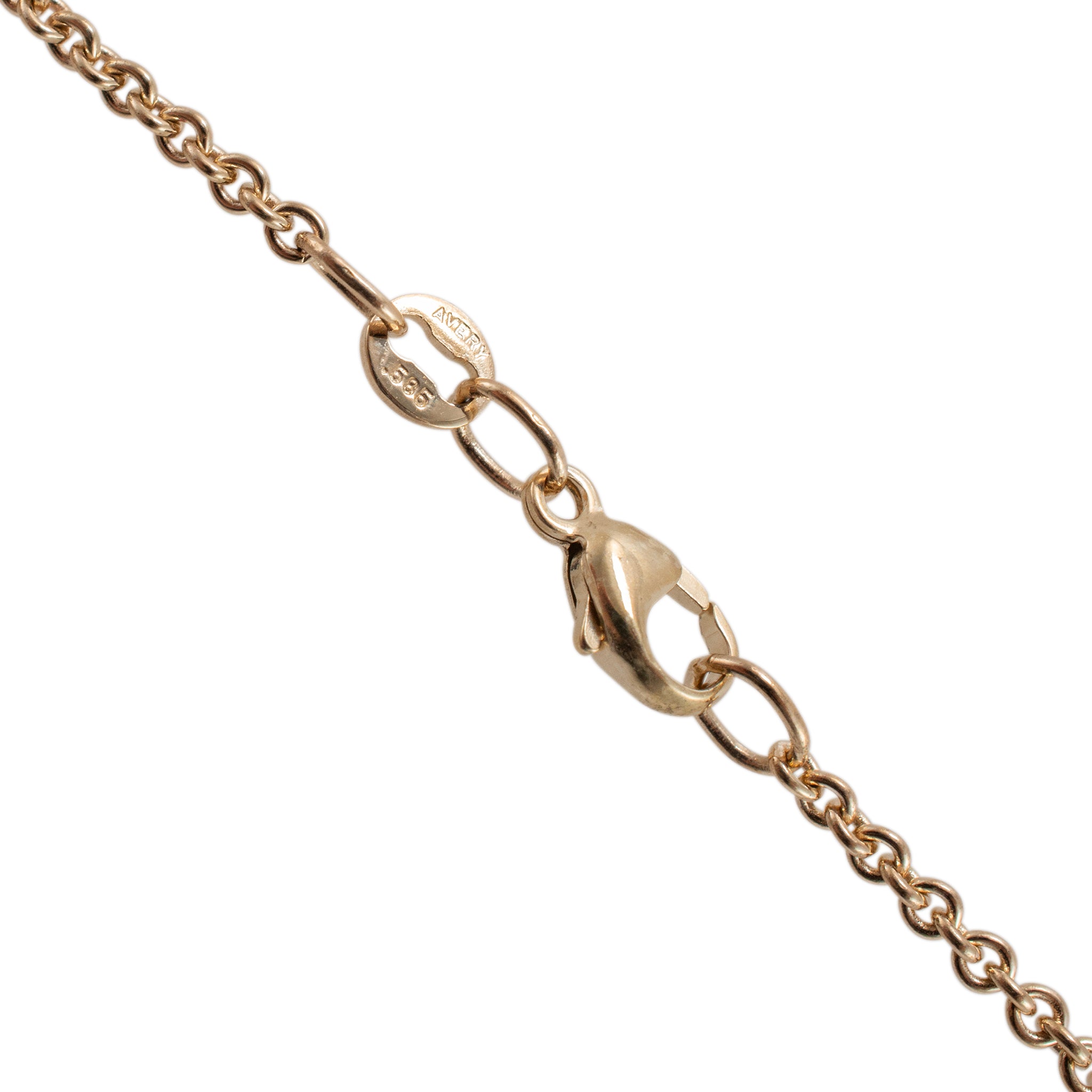 James Avery 14K Yellow Gold St. Teresa Cross Pendant Necklace