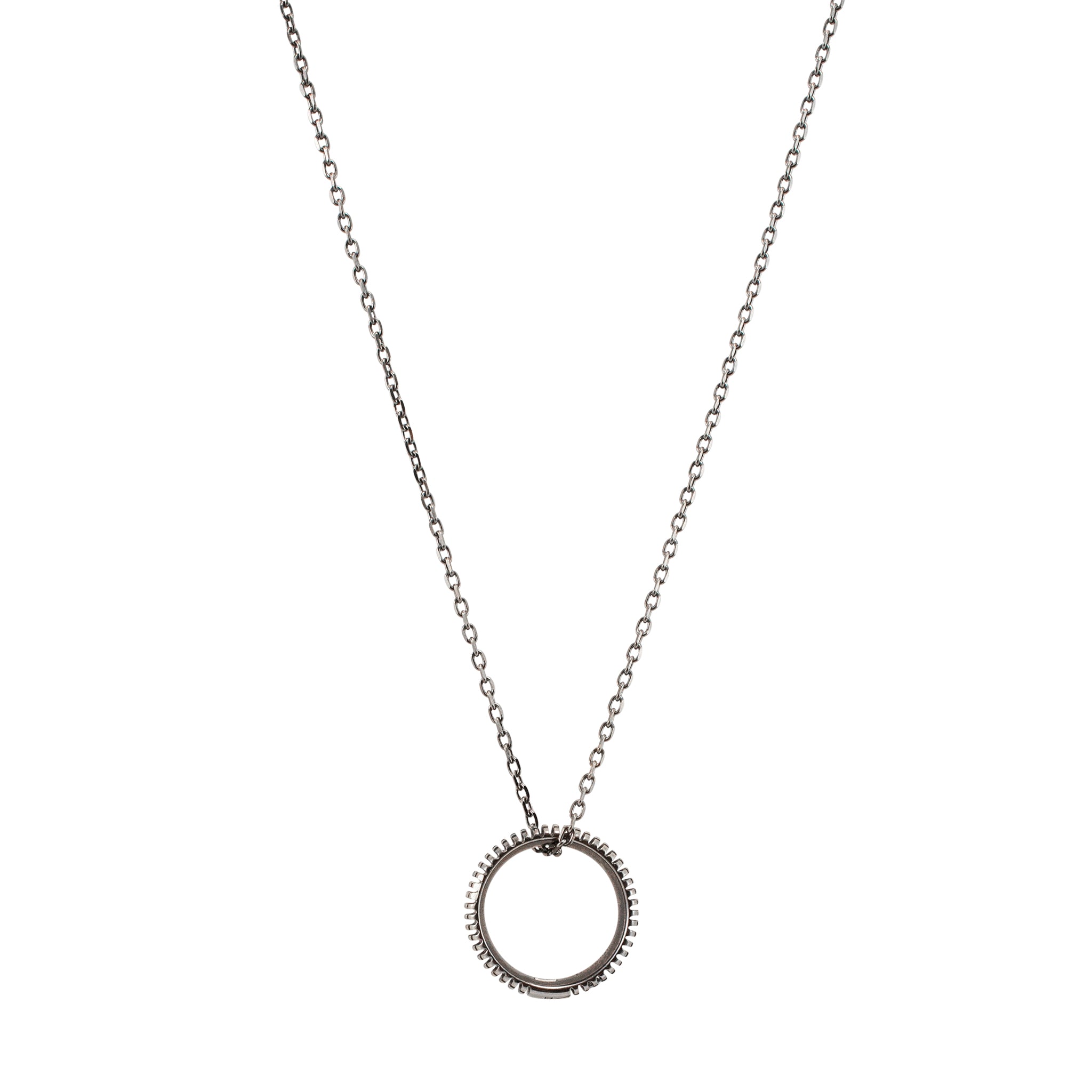 Damiani 18K White Gold & Black Rhodium Diamond Metropolitan Pendant Necklace
