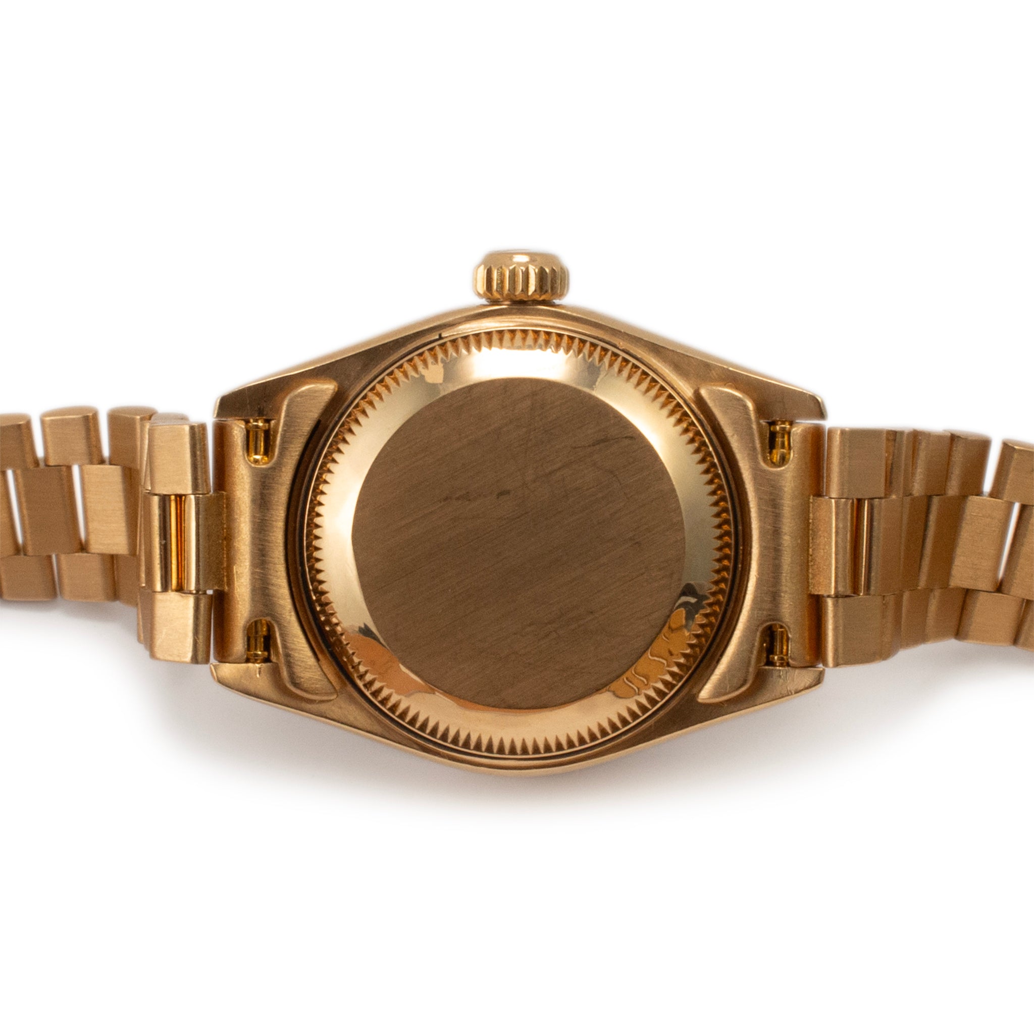 1994 Rolex Lady Datejust 26MM 69178 Diamond Mop Dial President Yellow Gold Watch