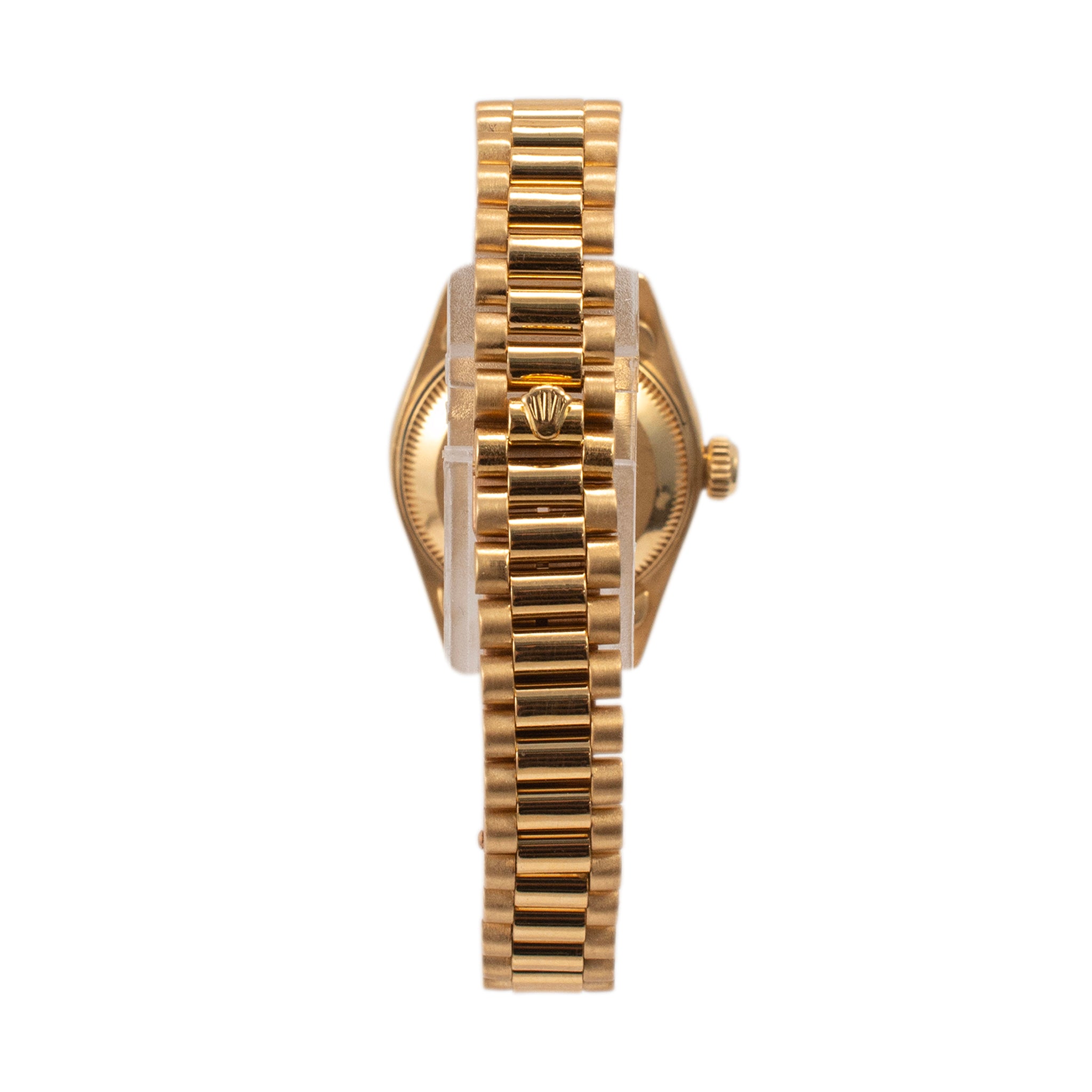 1994 Rolex Lady Datejust 26MM 69178 Diamond Mop Dial President Yellow Gold Watch