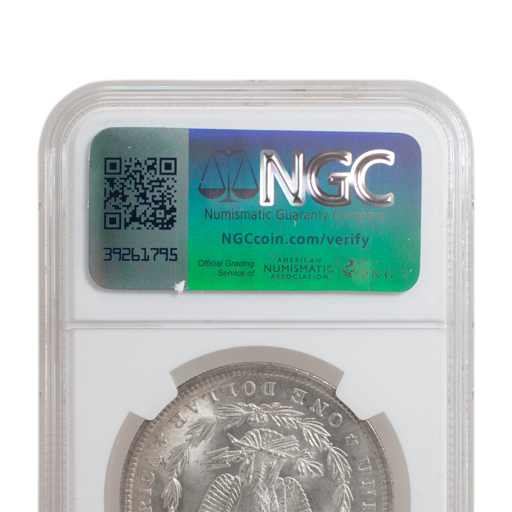 1896 NGC MS64 Silver $1 Morgan Coin