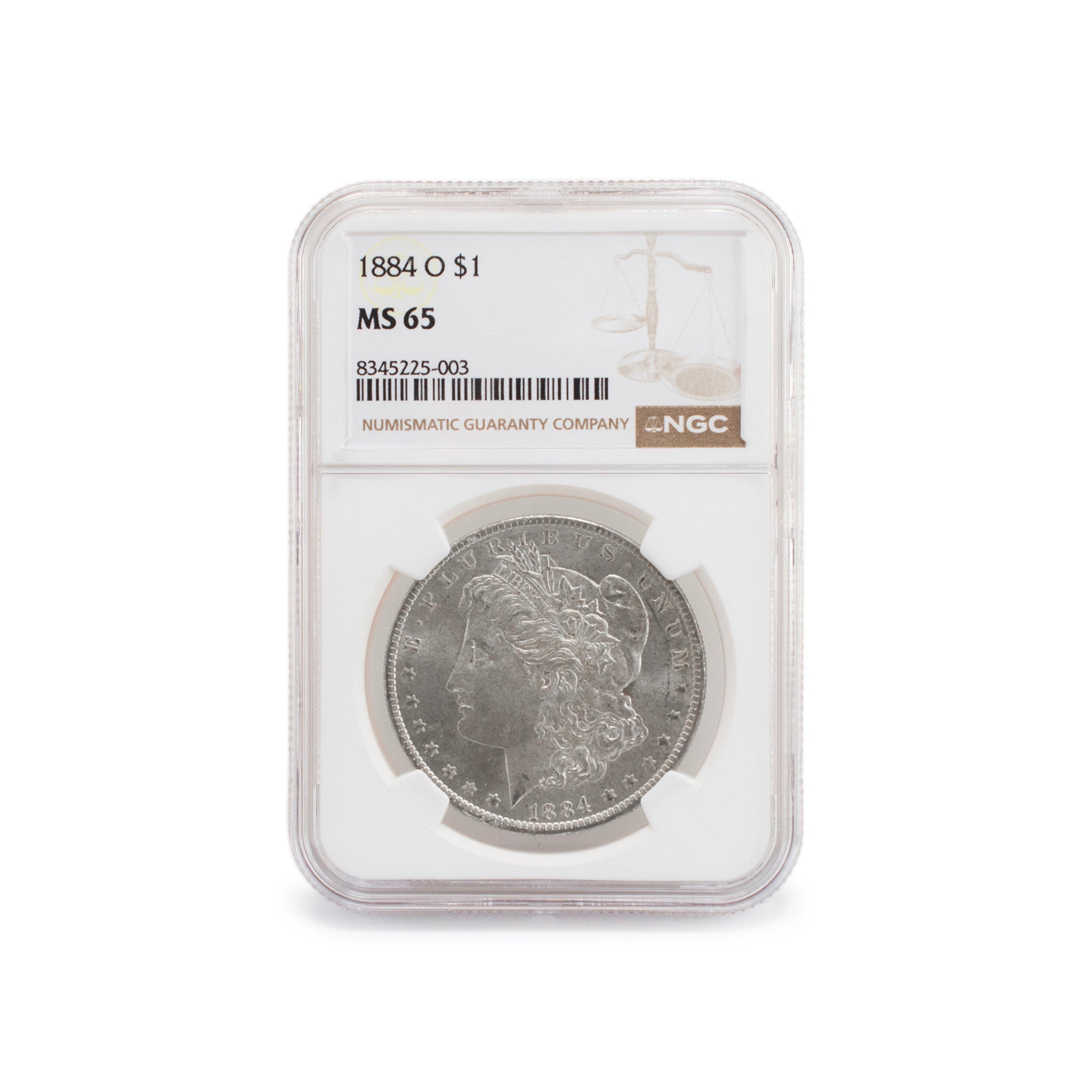 1884 - O NGC MS65 Silver $1 Morgan Coin