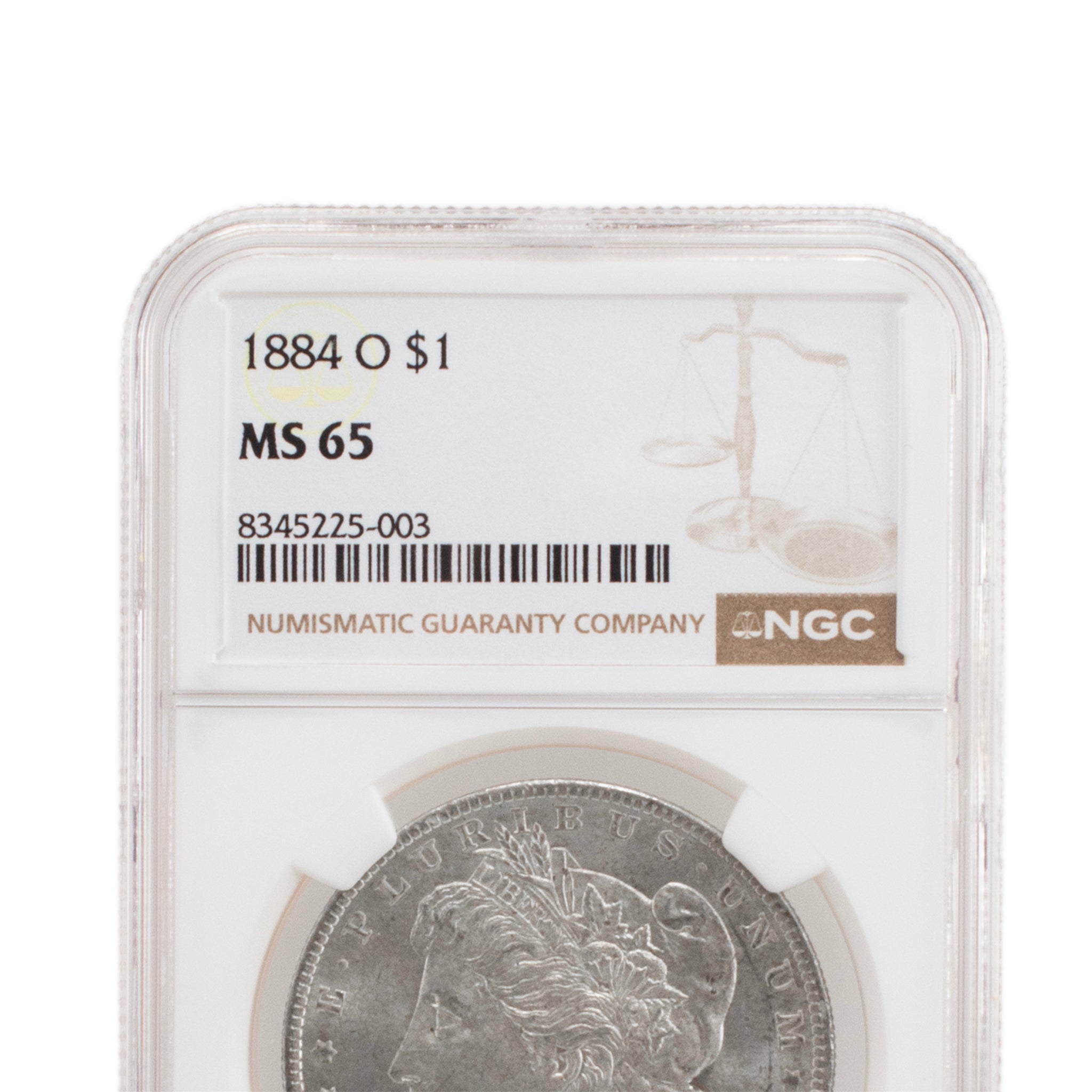 1884 - O NGC MS65 Silver $1 Morgan Coin