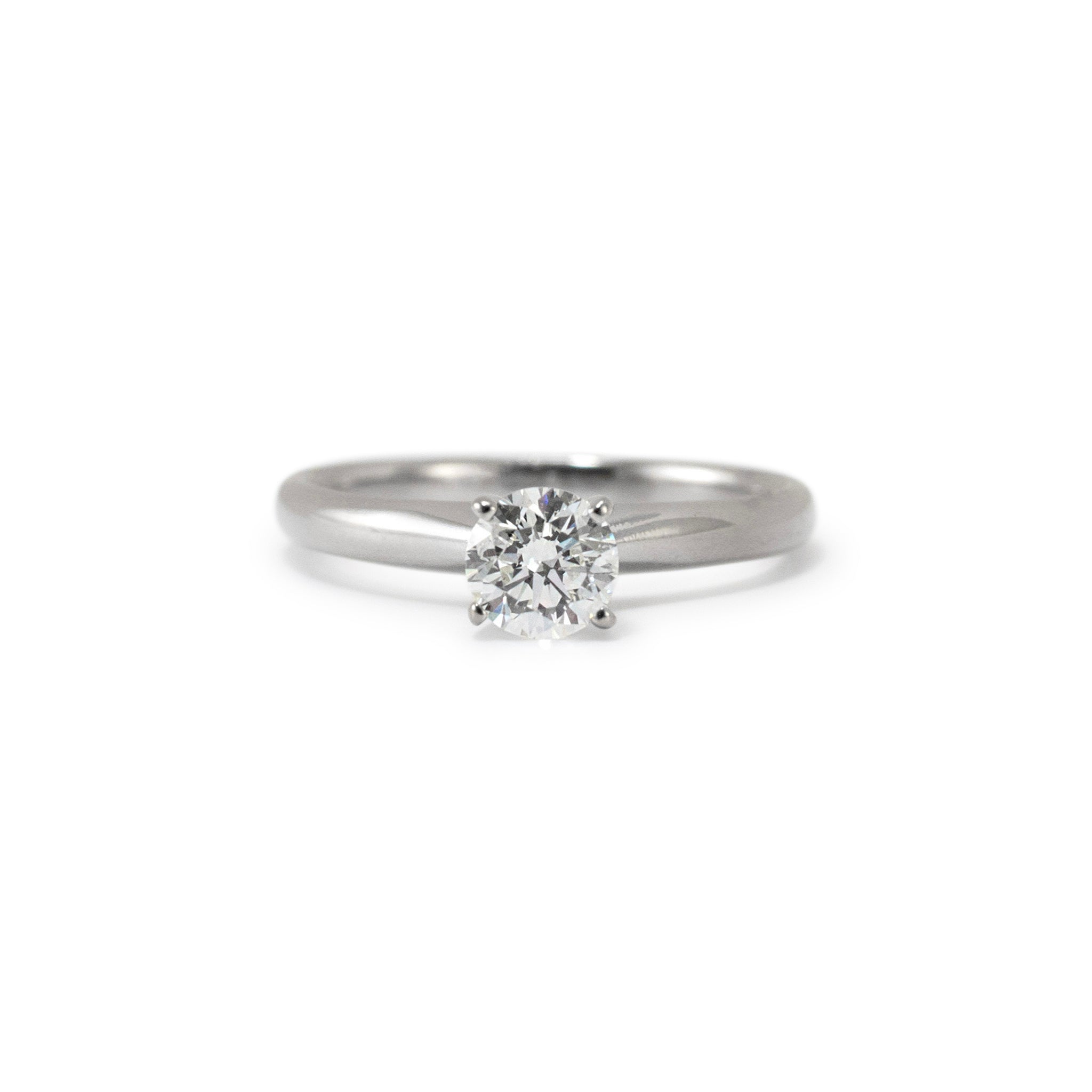 Ladies 14K White Gold 0.43ct Lab Grown Diamond Promise Solitaire Engagement Ring