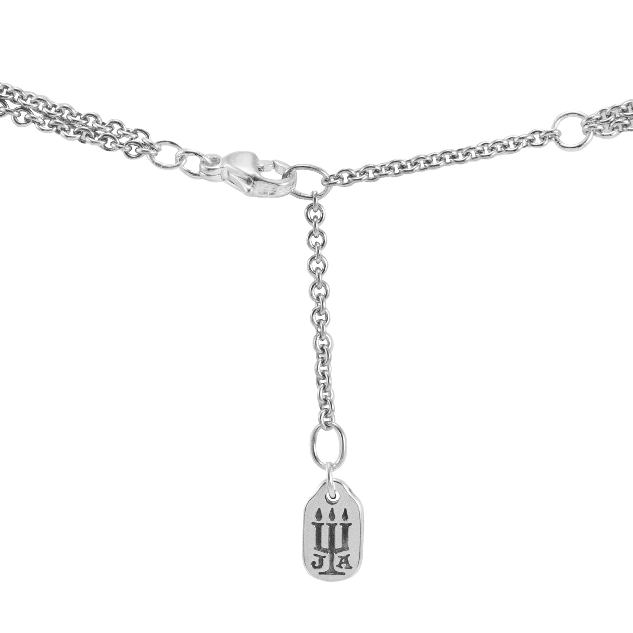 James Avery Retired 925 Sterling Silver Double Rope Infinity Necklace