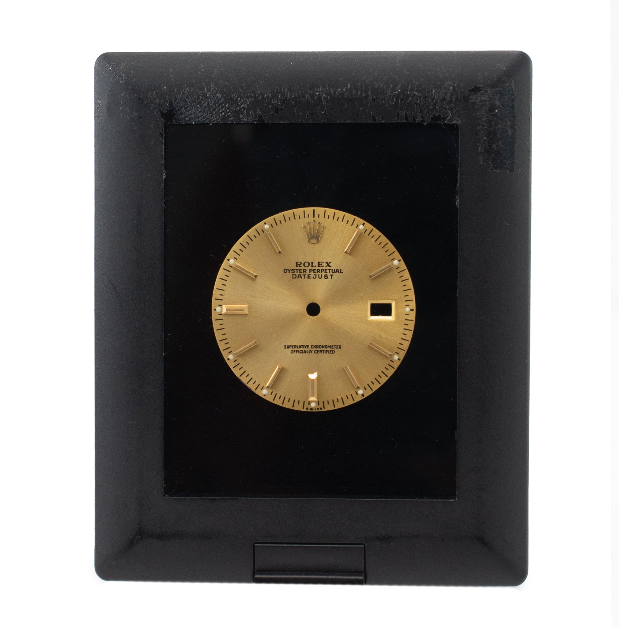 Custom Datejust 36 Sunburst Champagne Gold Stick Dial