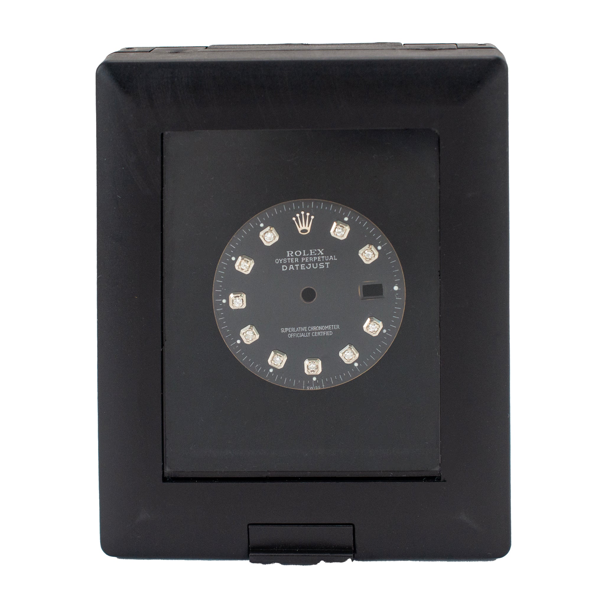 Custom Rolex Datejust 36 Black Diamond Dial