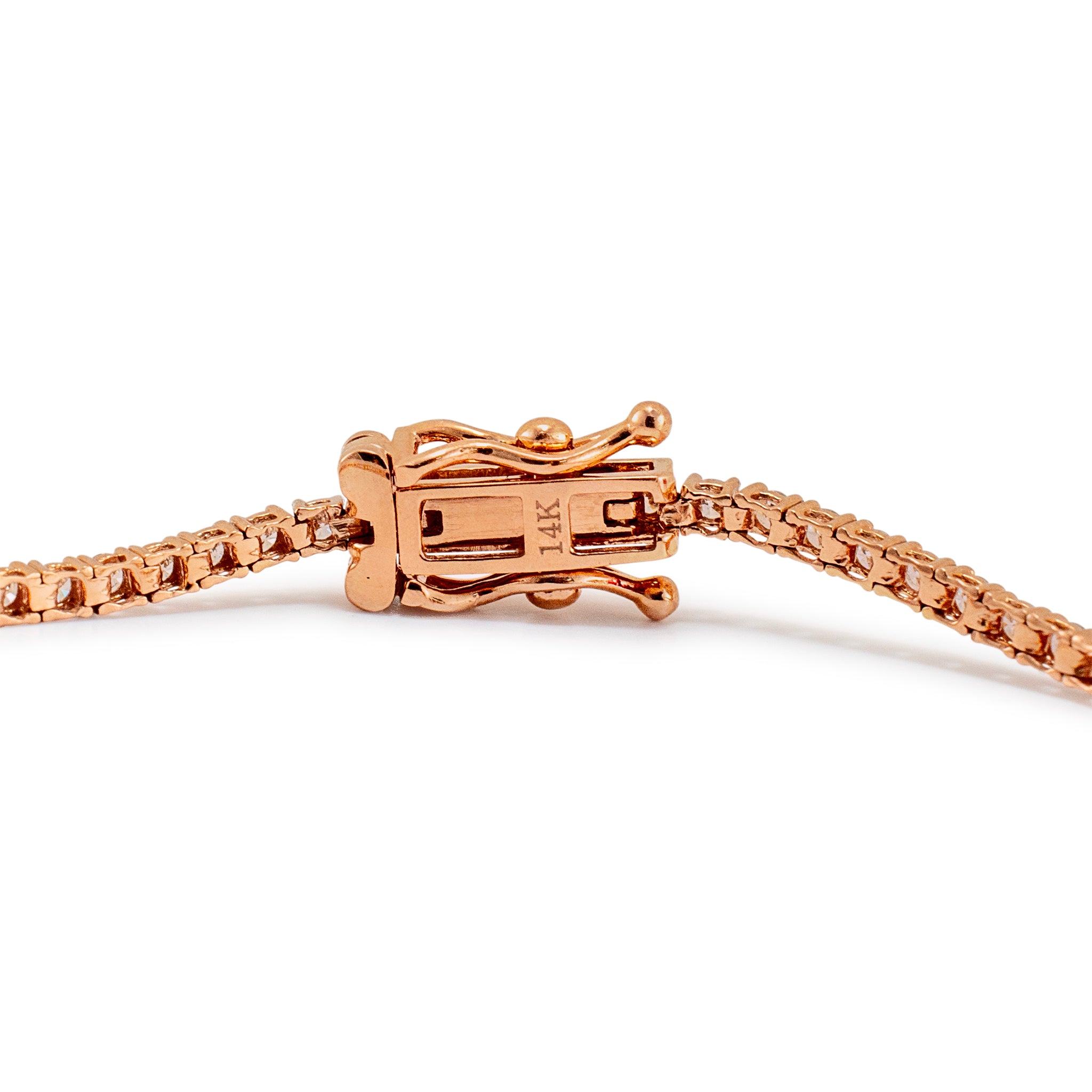14K Rose Gold Petite 1.13ct. Diamond Tennis Bracelet