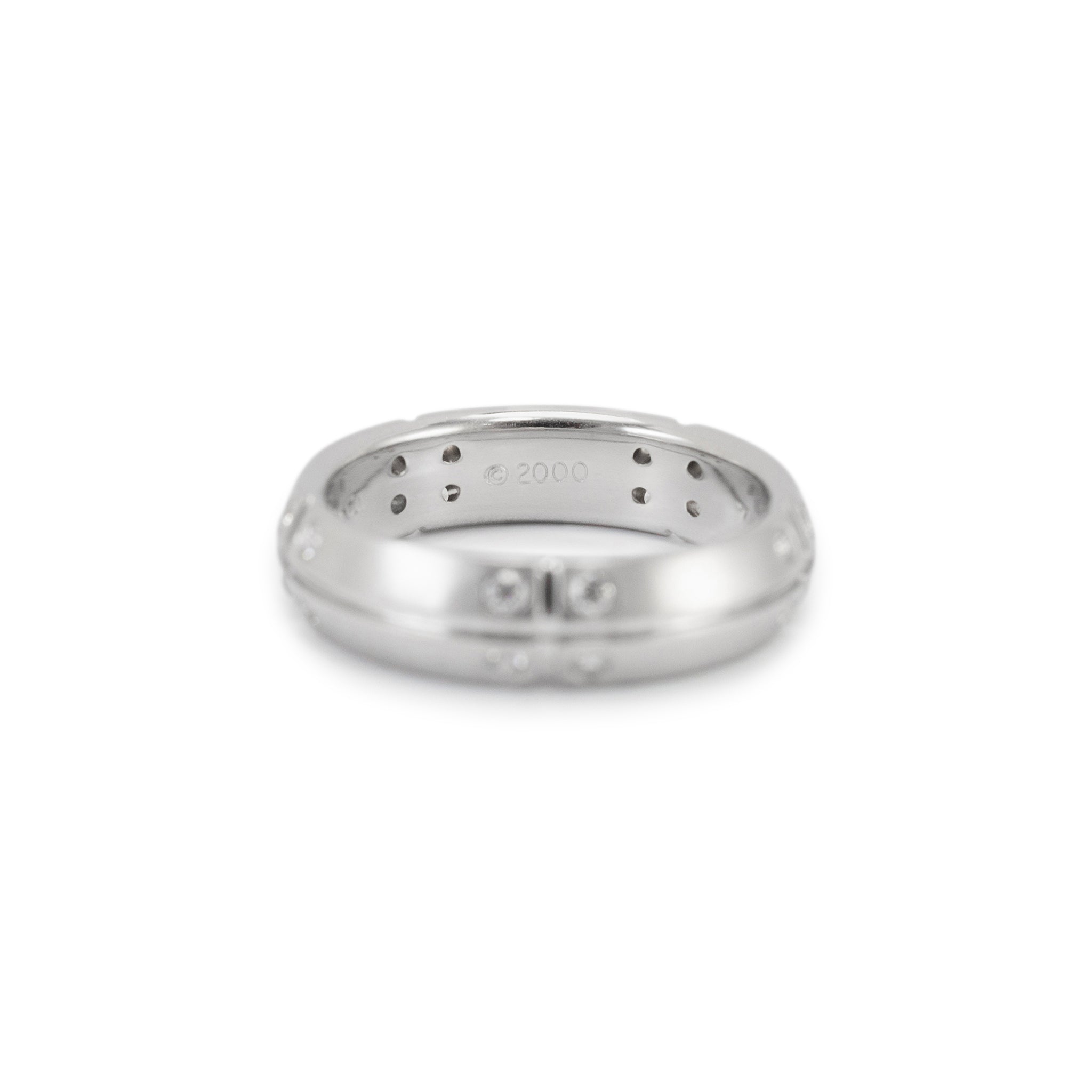 Tiffany & Co. 18K White Gold Streamerica Diamond Band Ring