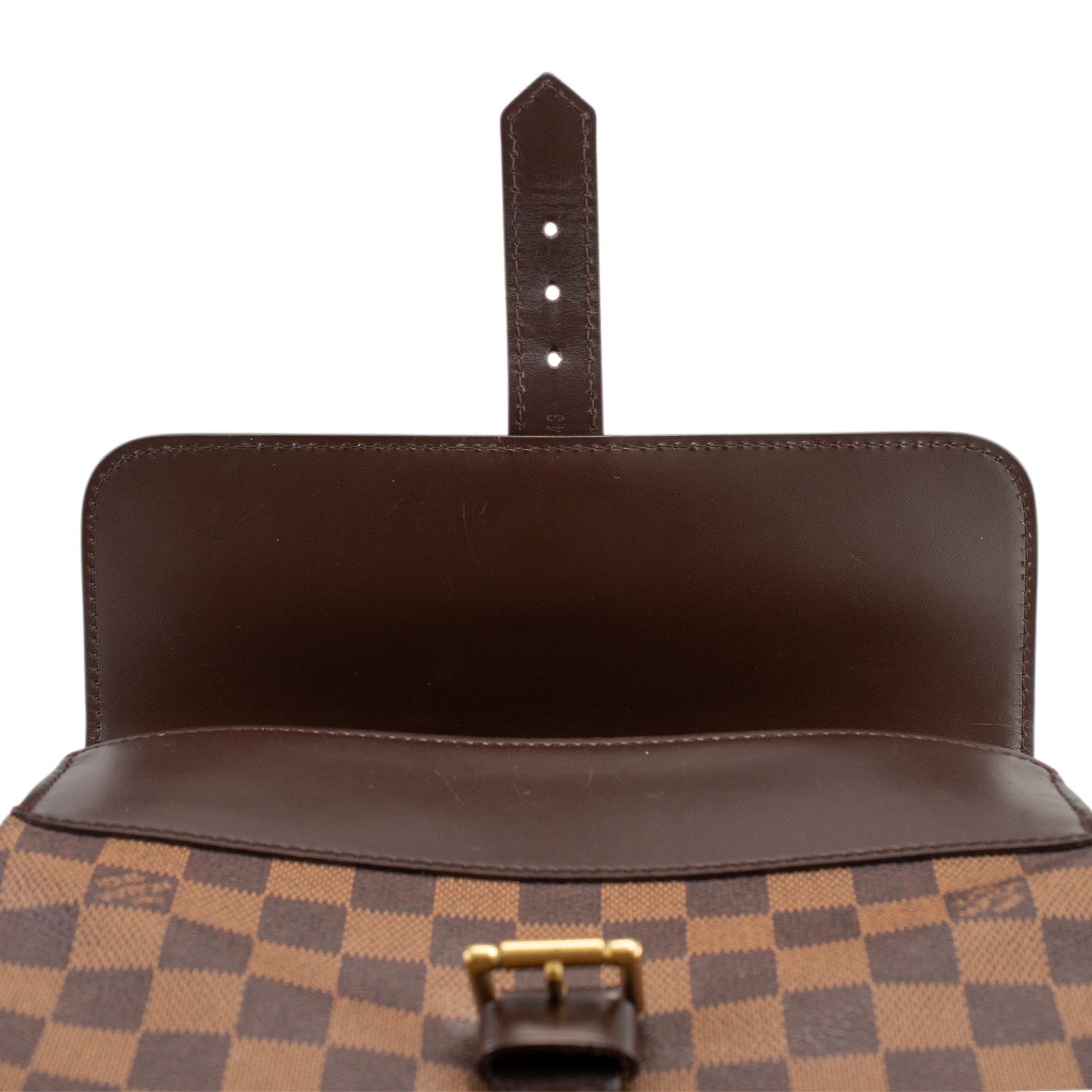 2003 Louis Vuitton N51132 Damier Ebene Soho Canvas Leather Backpack