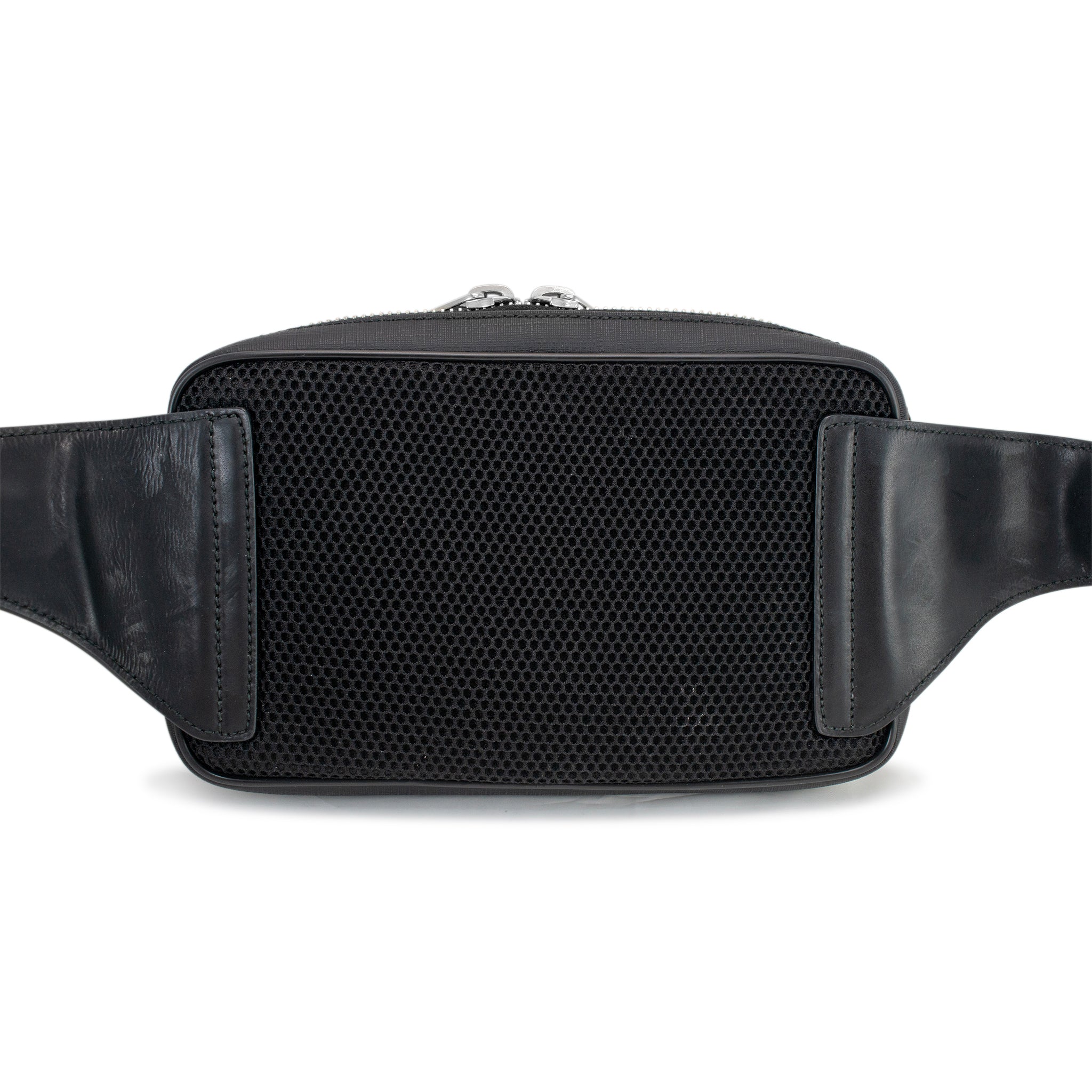 Gucci GG Monogram Supreme Tigers Black Leather Bestiary Belt Bag