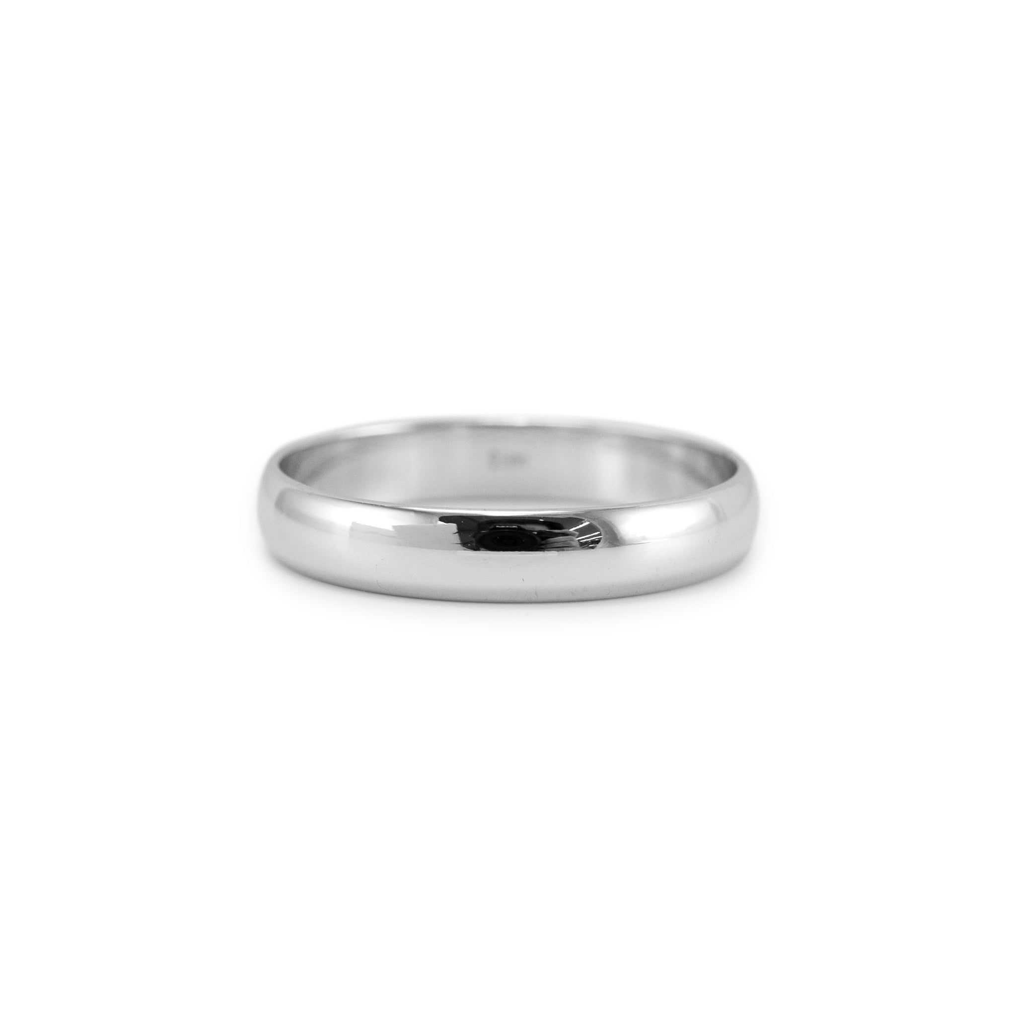 Men’s 14K White Gold Wedding Band Ring