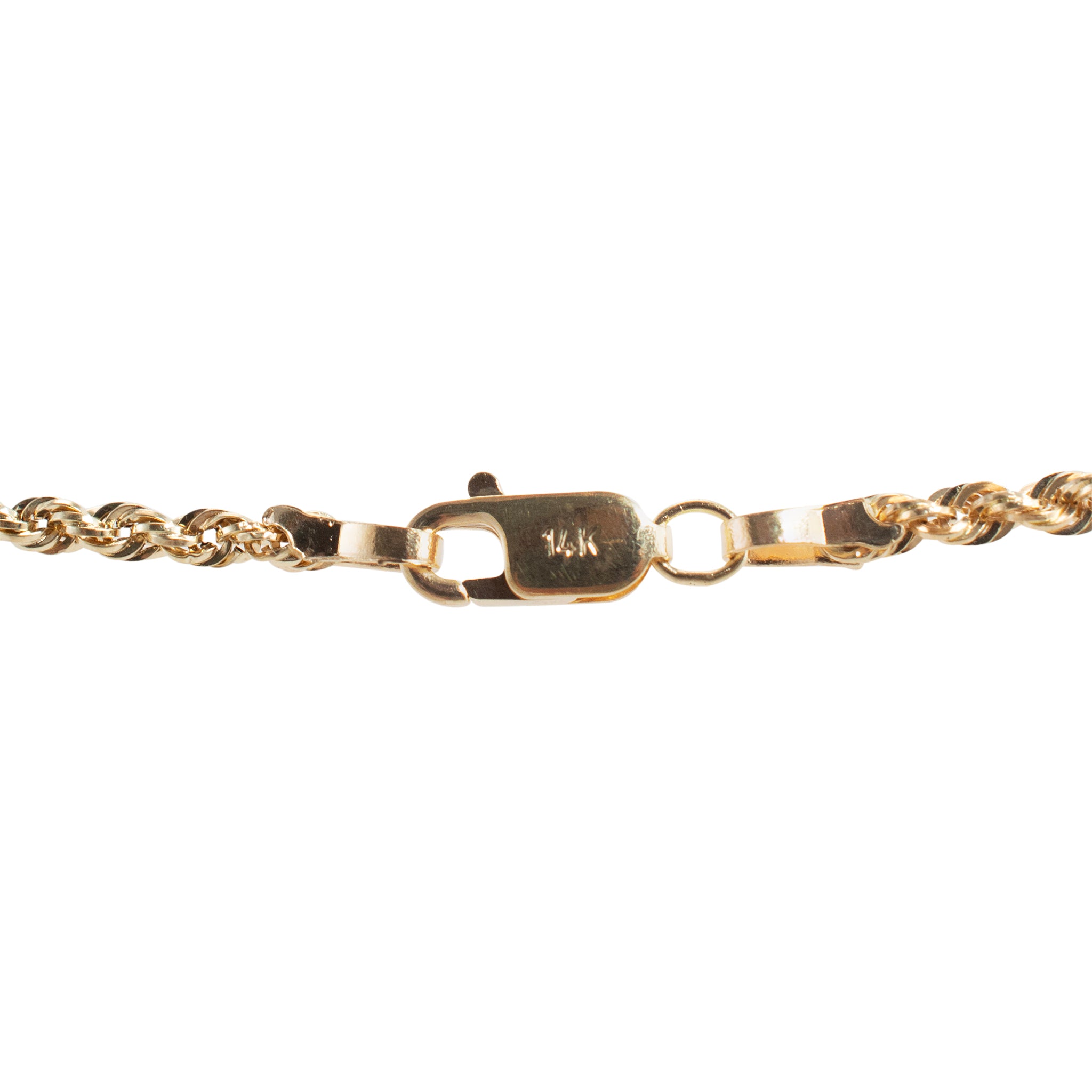 14K Yellow Gold Beaded 40” Rope Chain