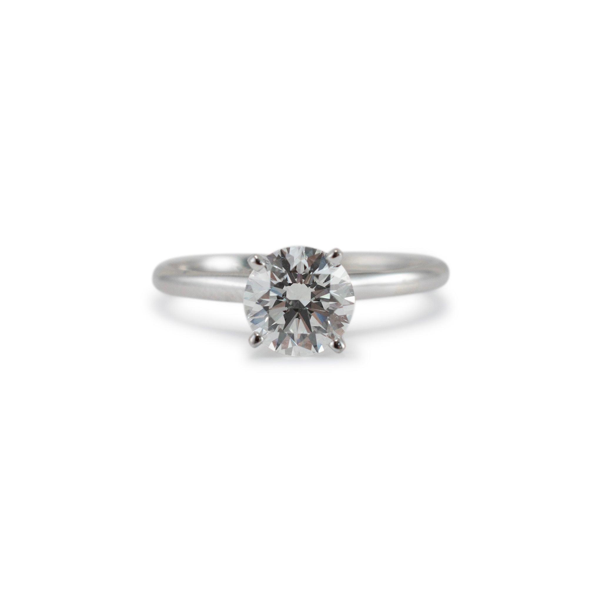 Ladies 14K White Gold 1.07ct Lab Grown Diamond Solitaire Engagement Ring