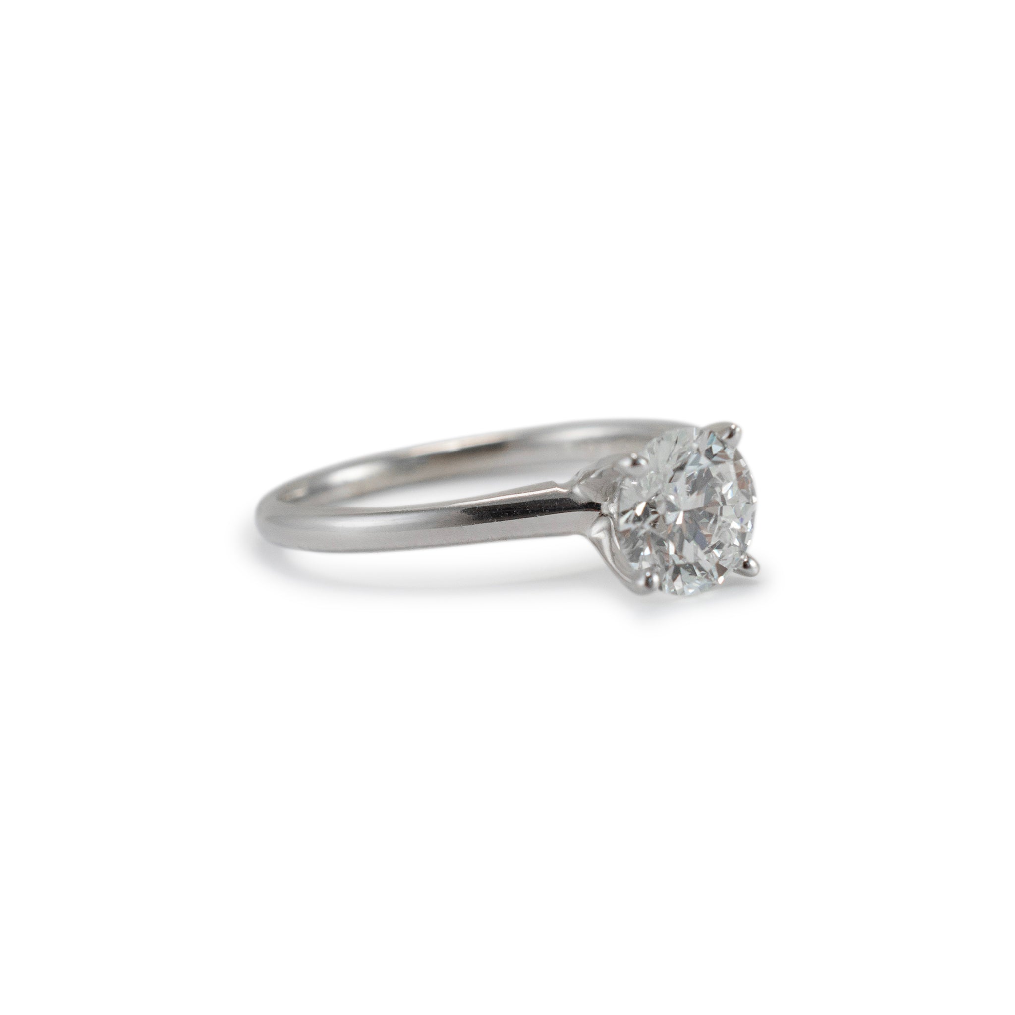Ladies 14K White Gold 1.07ct Lab Grown Diamond Solitaire Engagement Ring