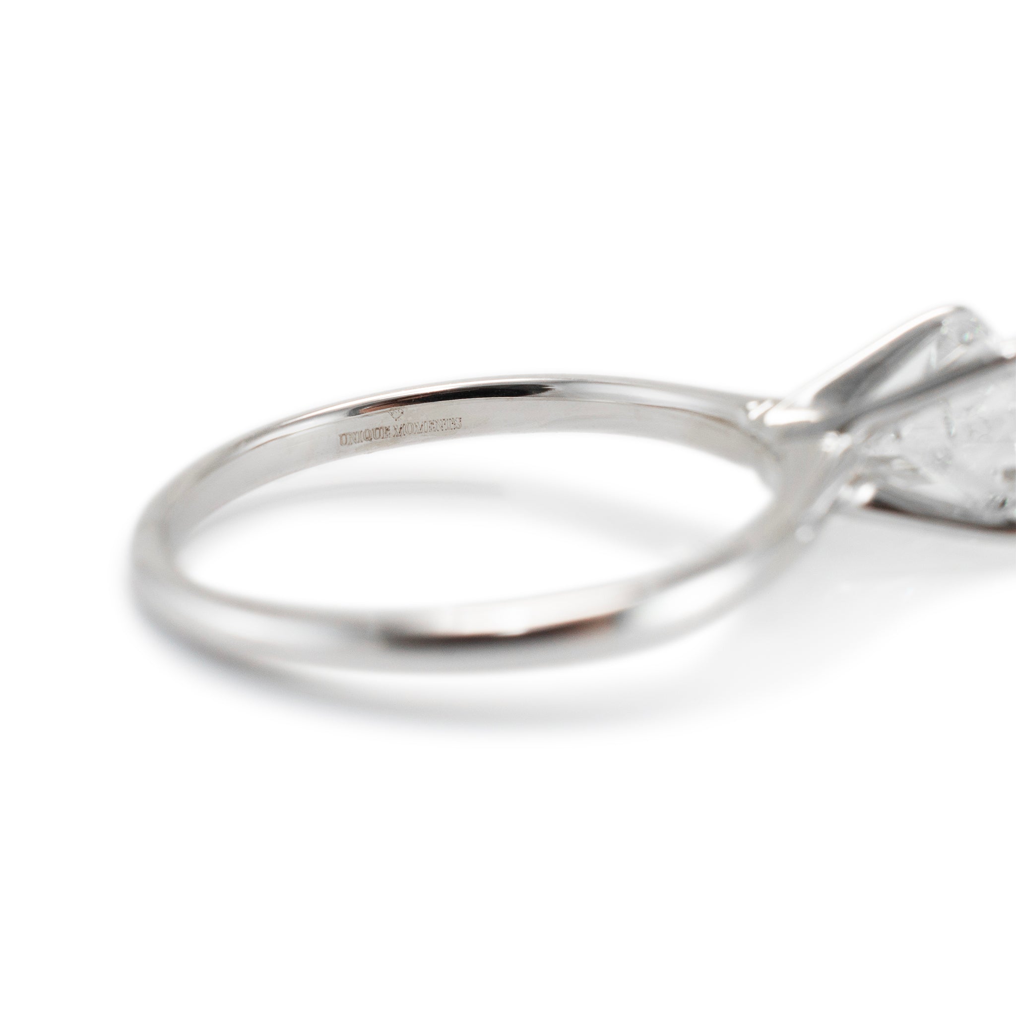 Ladies 14K White Gold 1.07ct Lab Grown Diamond Solitaire Engagement Ring