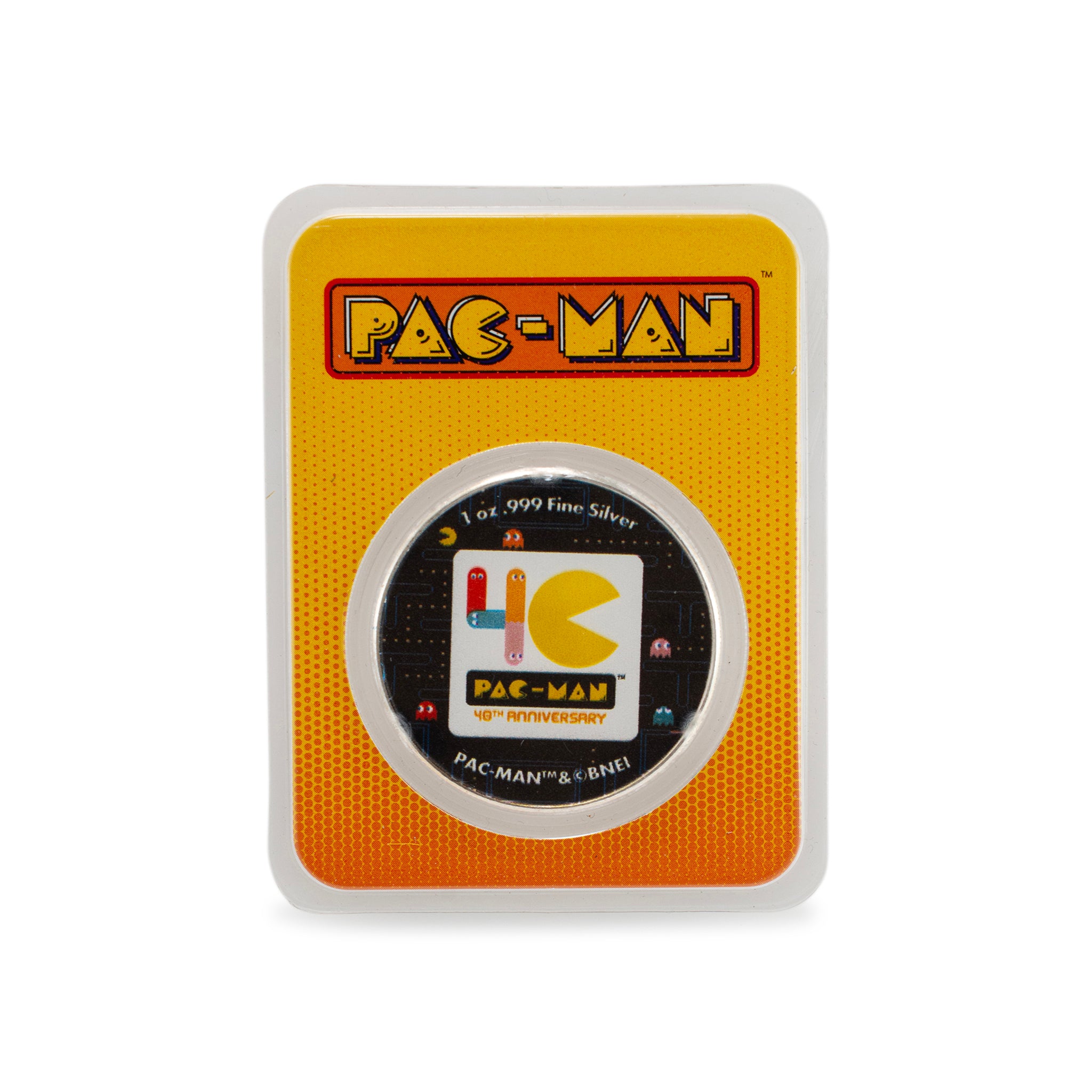 2020 Pacman 40th Anniversary Colorized 1 Oz .999 Silver 2$ Coin in Tep Card
