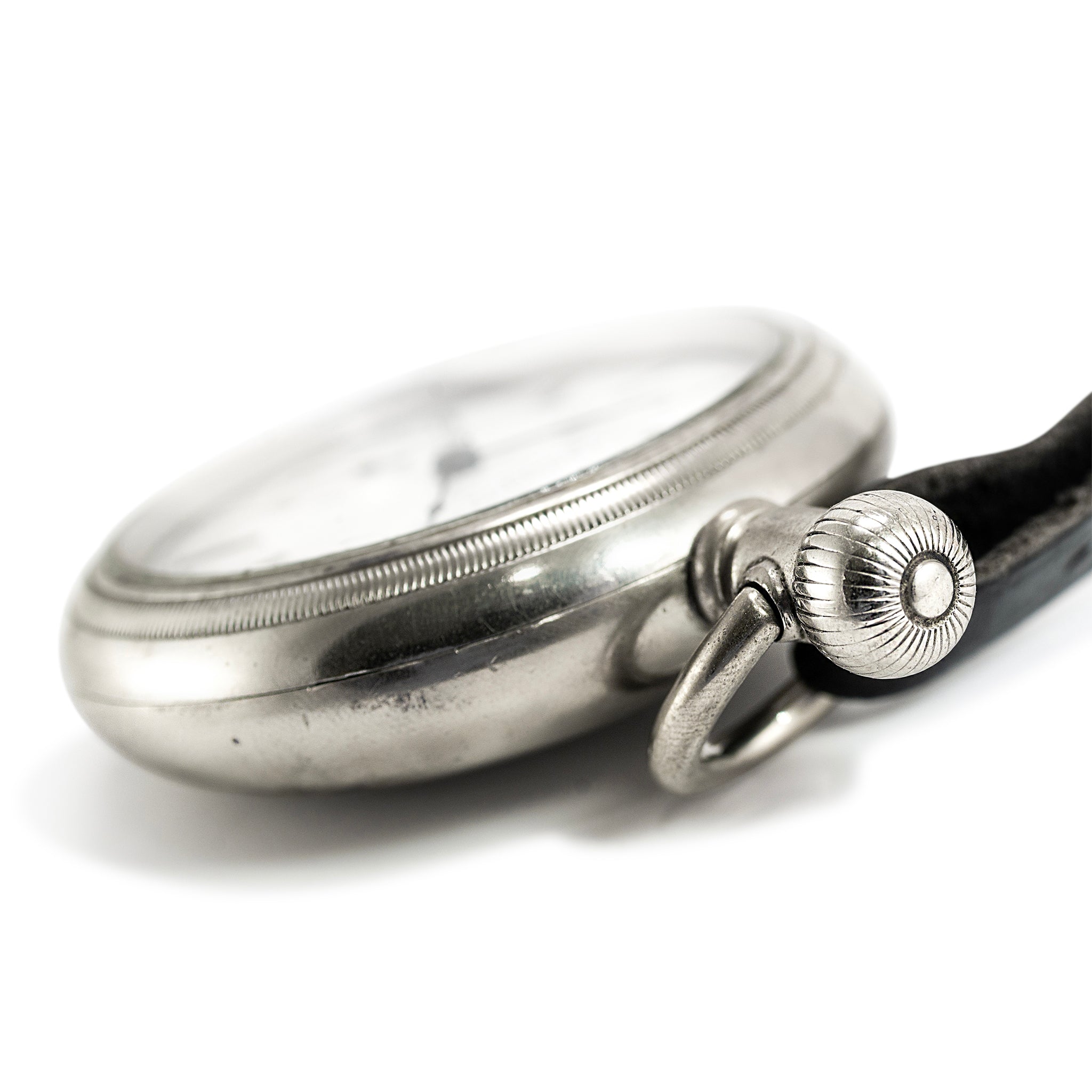 Vintage J.D. Burritt Brooksville Fla. 59MM Silver Manual Winding Pocket Watch