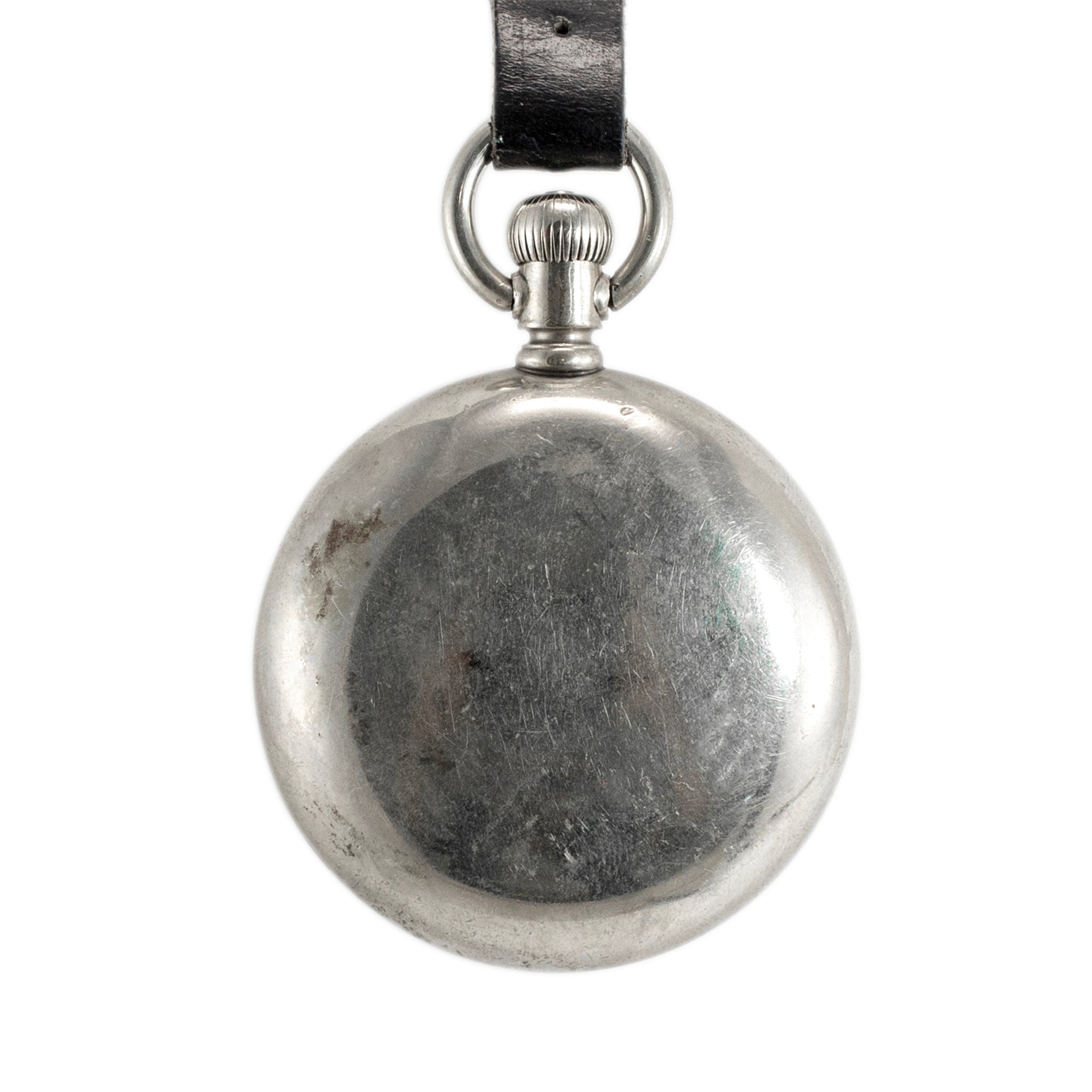 Vintage J.D. Burritt Brooksville Fla. 59MM Silver Manual Winding Pocket Watch