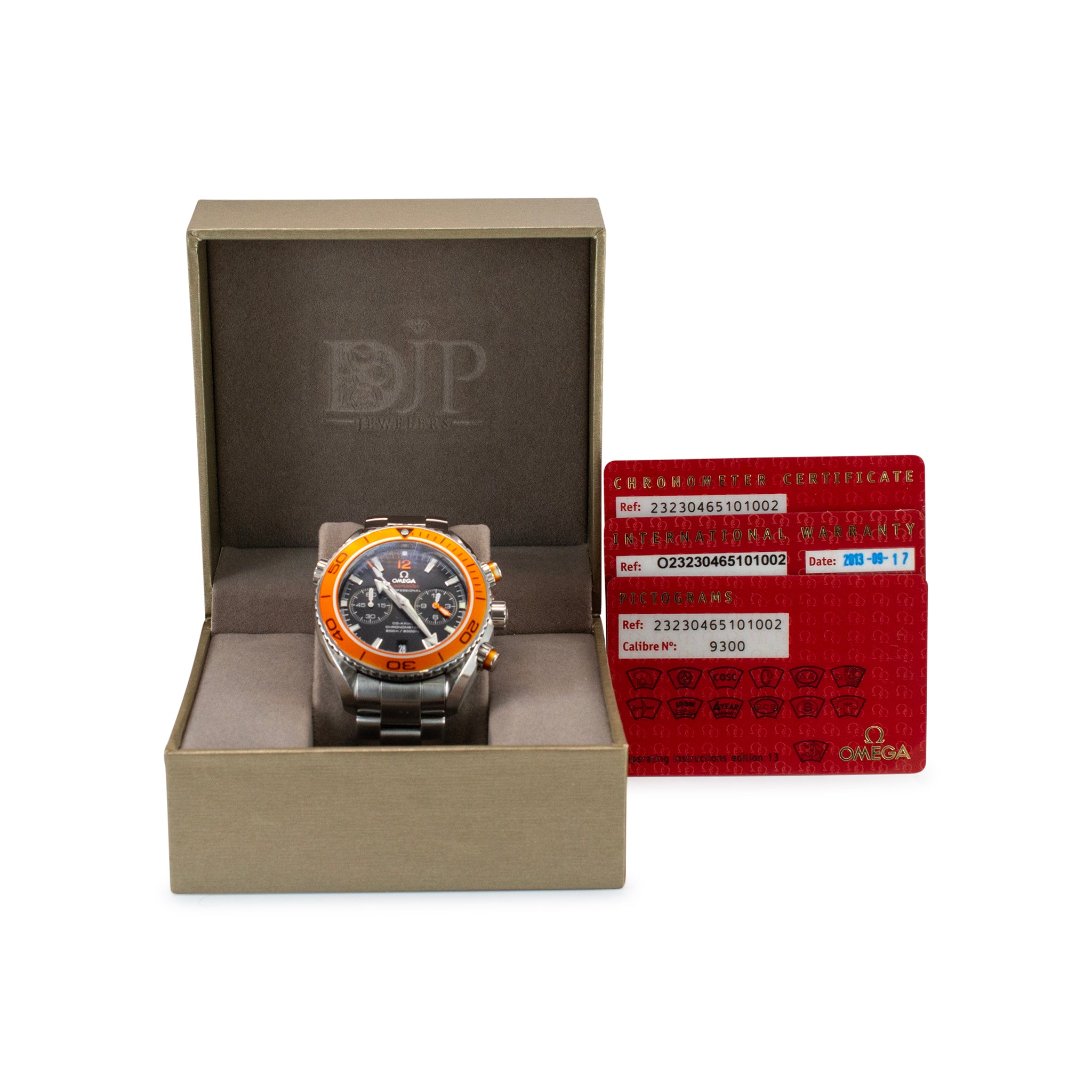 2017 Omega Seamaster Planet Ocean 45.5mm 232.30.46.51.01.002 Orange Steel Watch