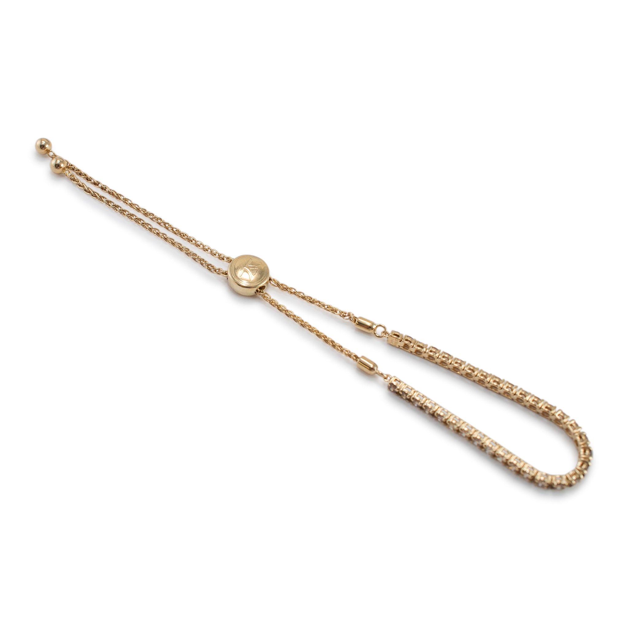 Levian Ombre 14K Yellow Gold 2.00ct Chocolate Diamond Bolo Tennis Bracelet