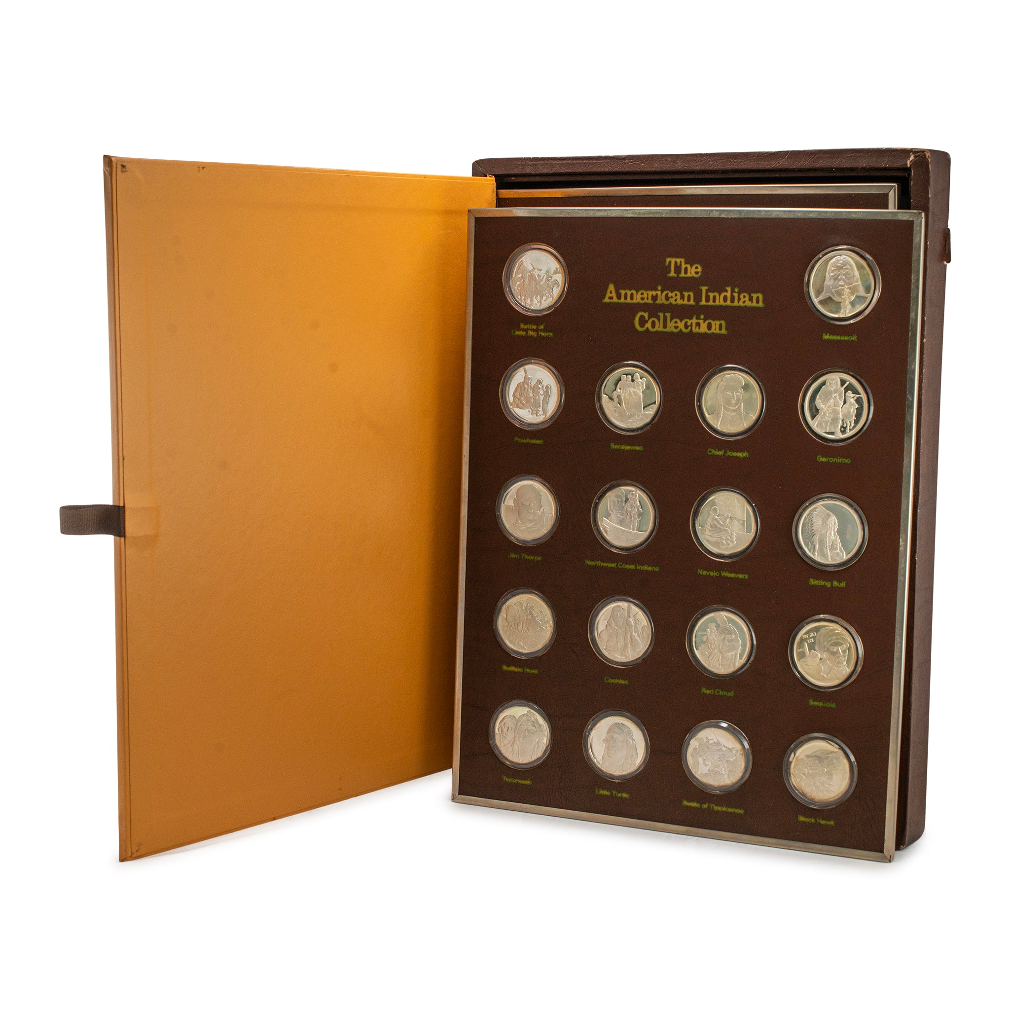 Vintage Hamilton Mint 1976 American Indian Sterling Silver Coin Collection Set
