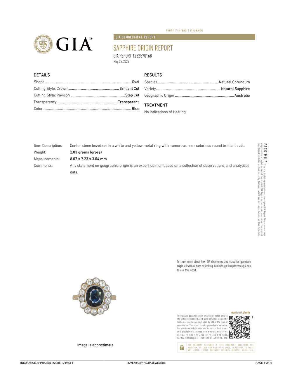 Antique 18K Yellow Gold Australian Sapphire Old European Diamond Cocktail Ring