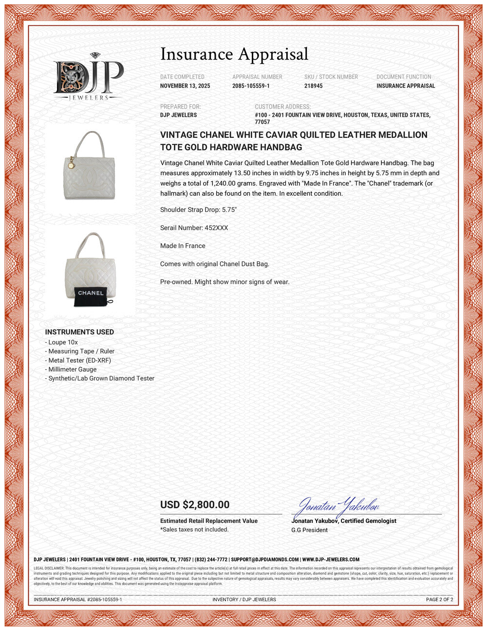 Vintage Chanel White Caviar Quilted Leather Medallion Tote Gold Hardware Handbag