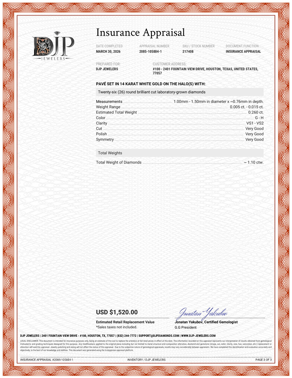 14K White Gold 1.10ct Pear Shape Cut Lab Grown Diamond Halo Engagement Ring