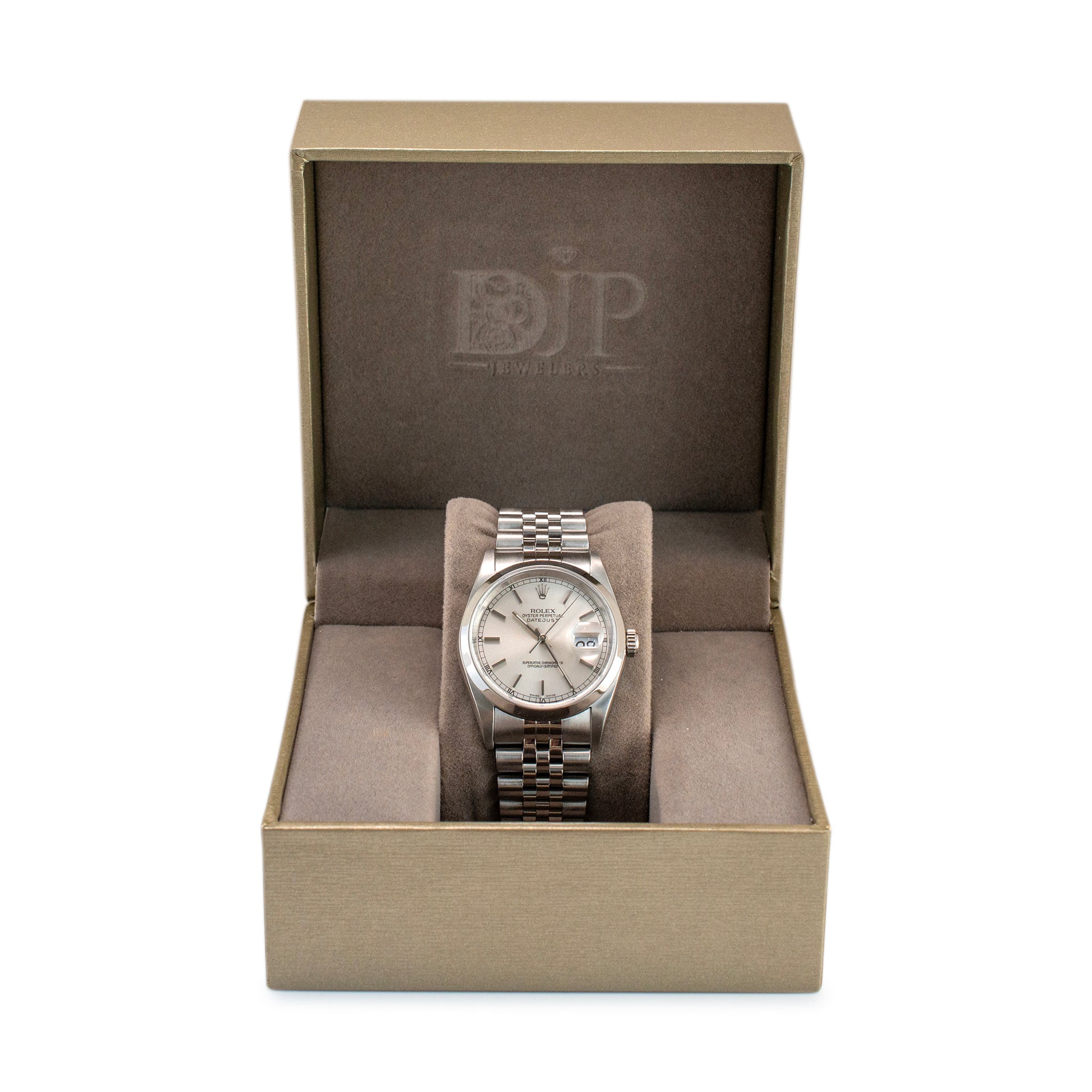 Rolex Datejust 36MM 16200 Silver Dial Jubilee Stainless Steel Watch