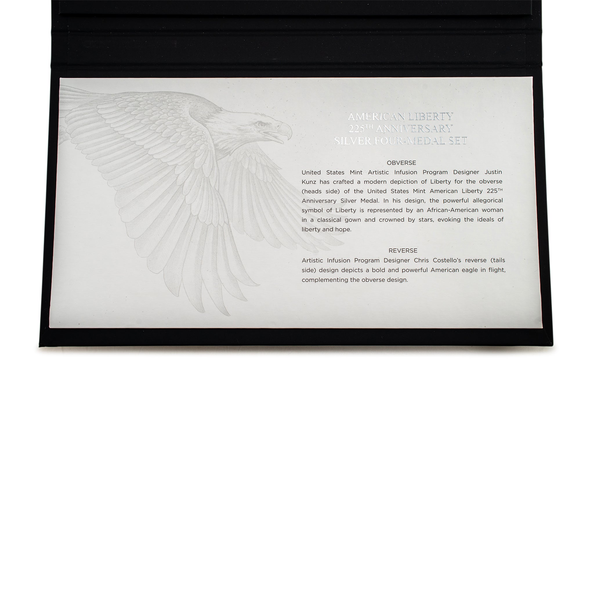 United States Mint 225th Anniversary Silver Proof Set Four Medal Coin Set