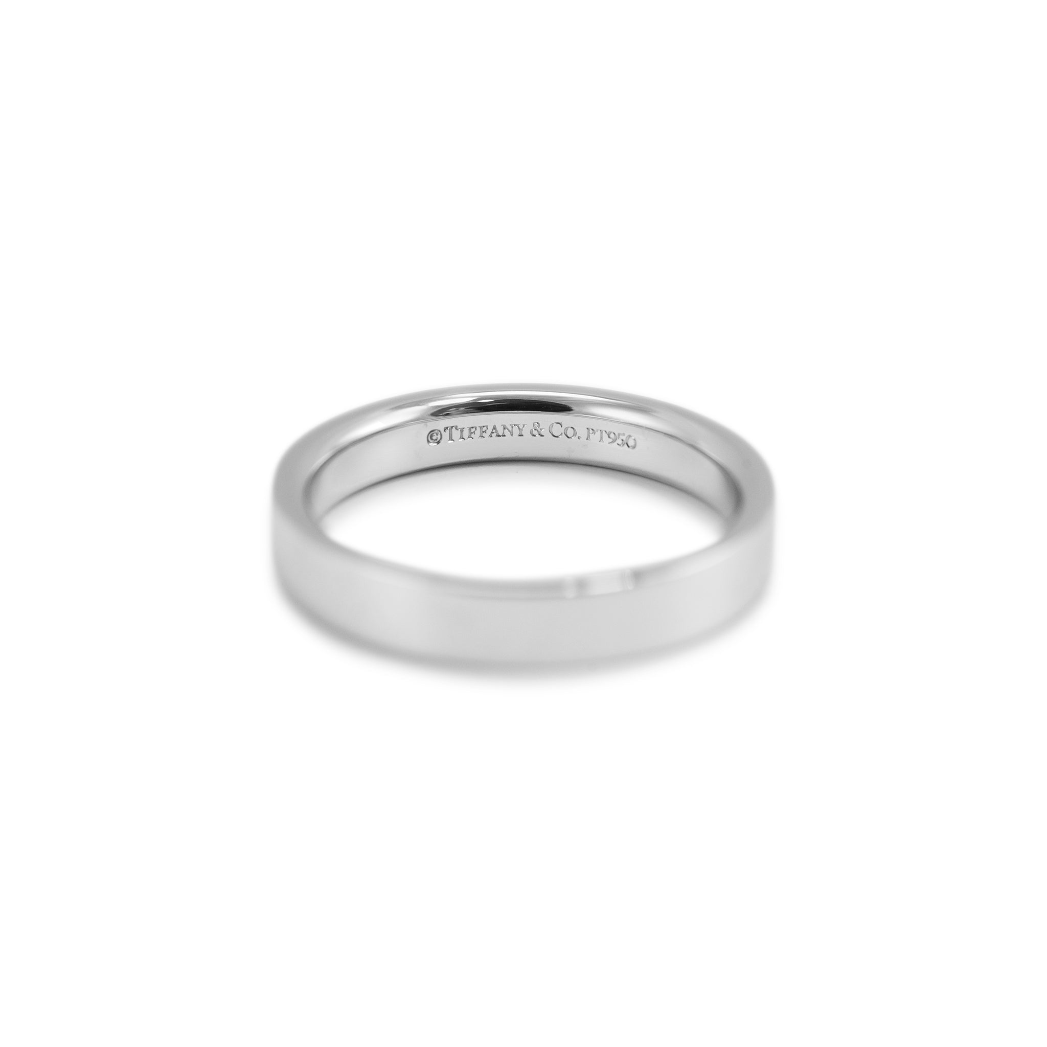 Tiffany Forever Platinum 3MM Wedding Band Ring