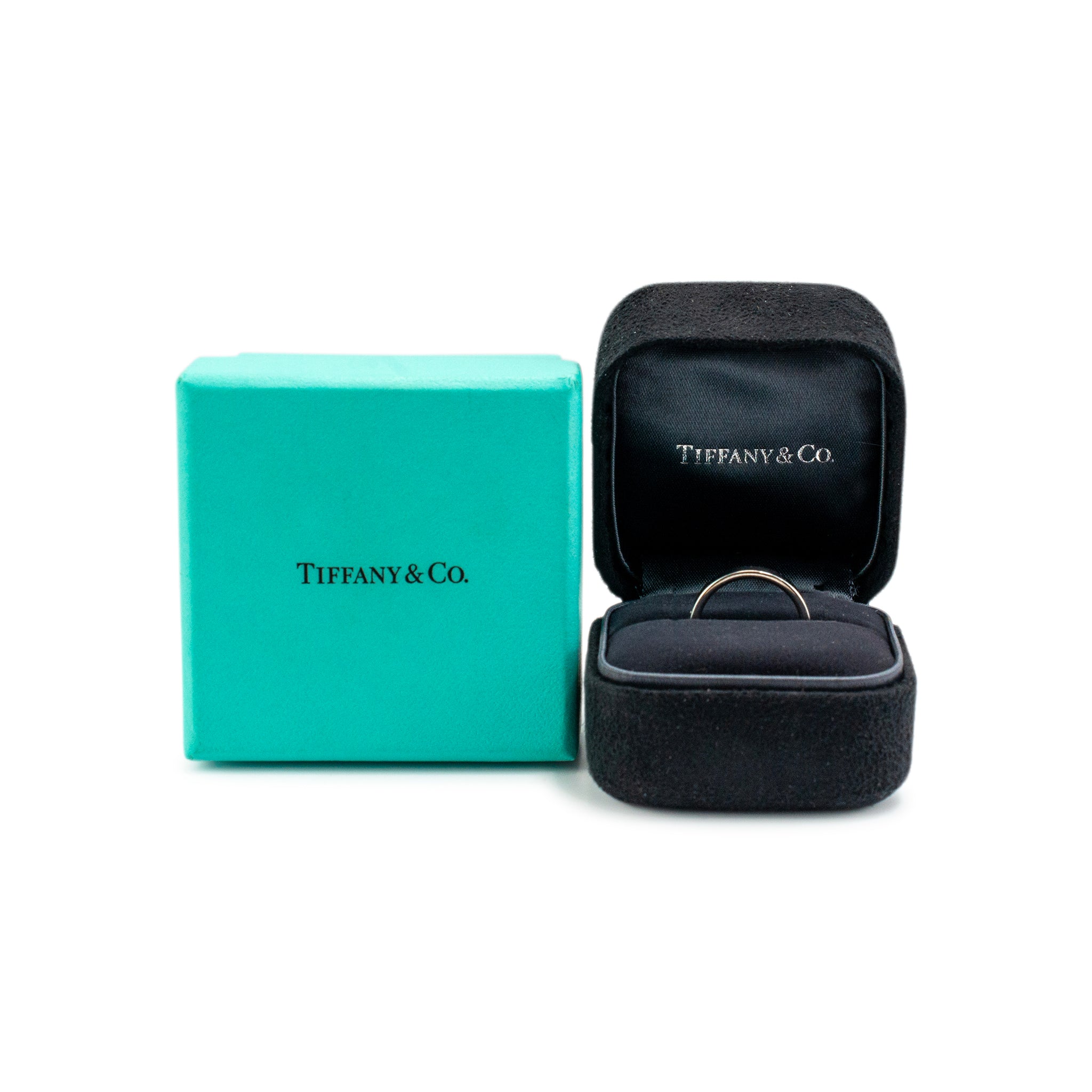 Tiffany Forever Platinum 3MM Wedding Band Ring