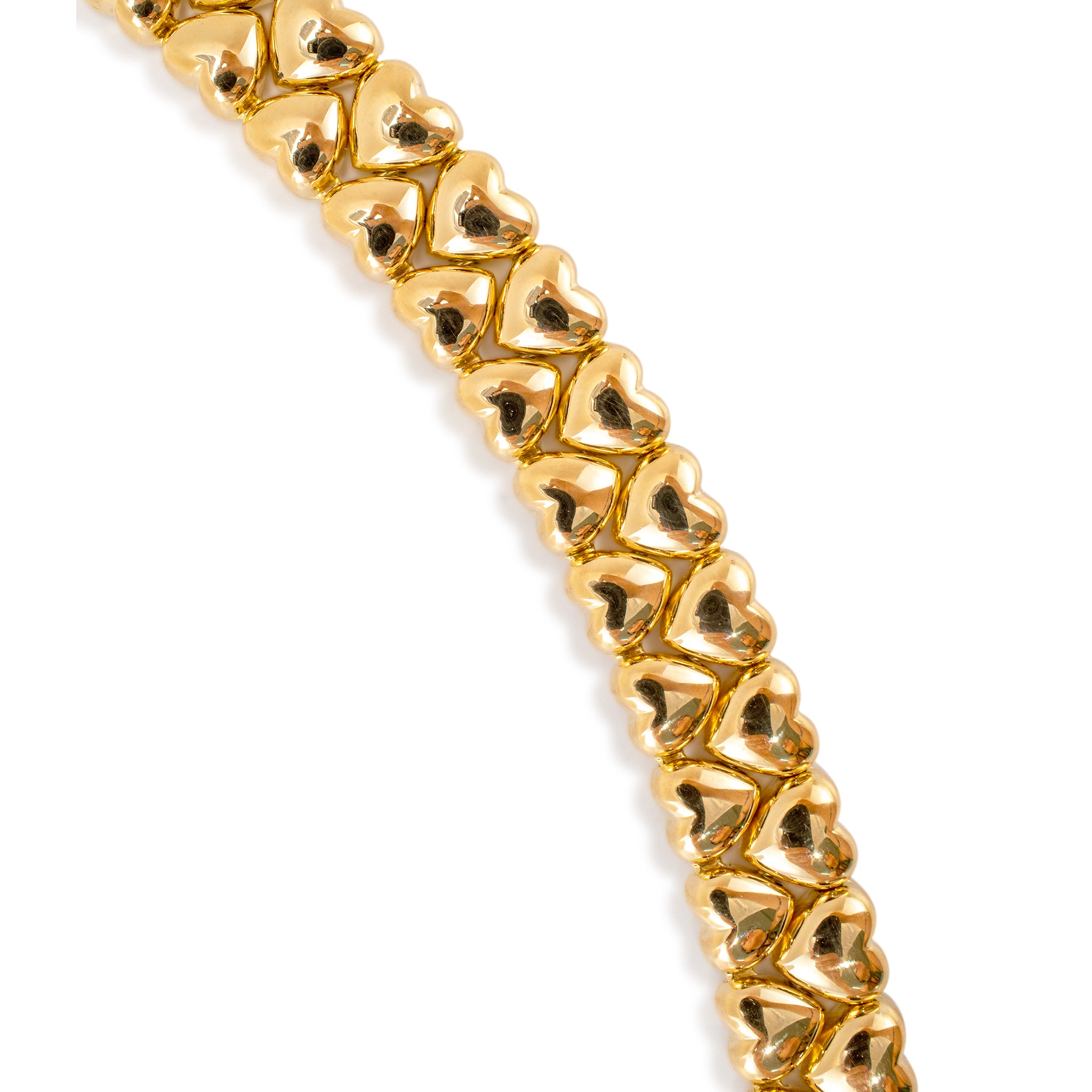 1994 Vintage Cartier Heart Collier 18K Yellow Gold Choker Necklace