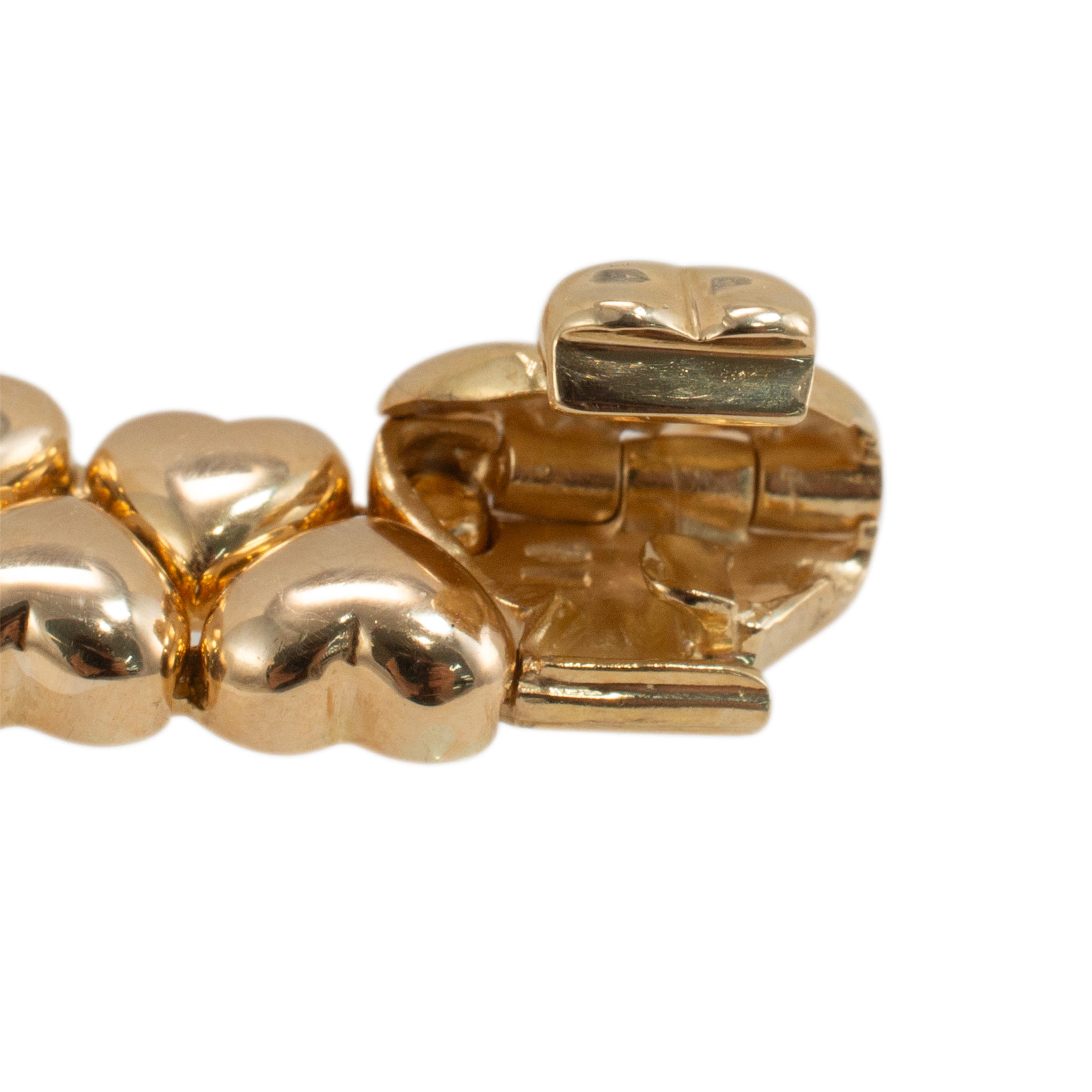 1994 Vintage Cartier Heart Collier 18K Yellow Gold Choker Necklace