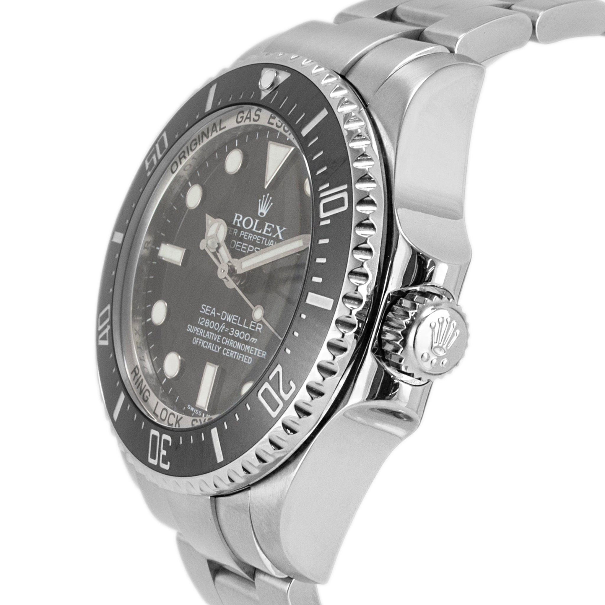 Rolex Sea-Dweller Deepsea 44MM 116660 Black Dial Oyster Stainless Steel Watch