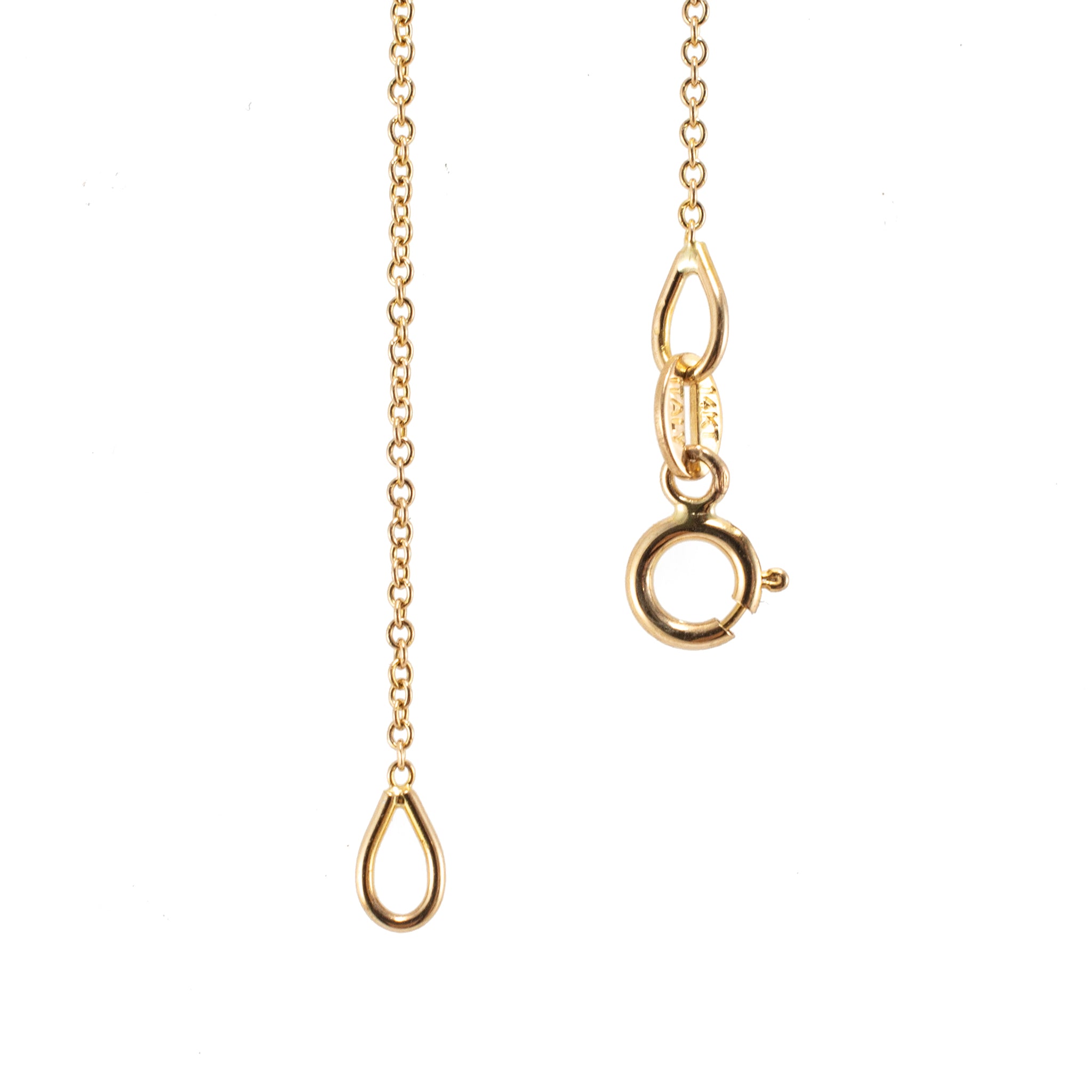 Ladies 14K Yellow Gold 1.48ct Two Tone Yellow White Diamond Pendant Necklace