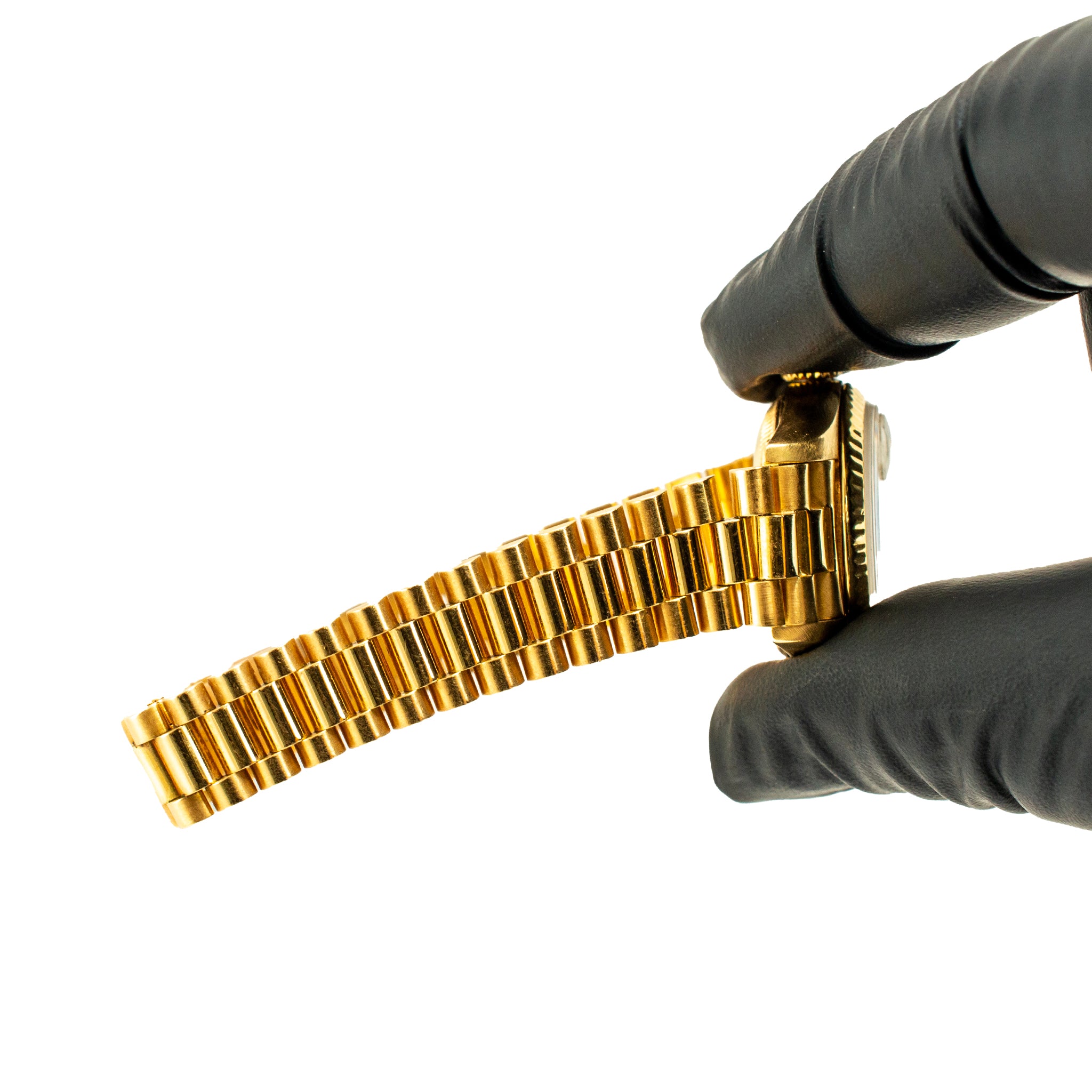 1983 Rolex Ladies Datejust 26MM 69178 Champagne President 18K Yellow Gold Watch