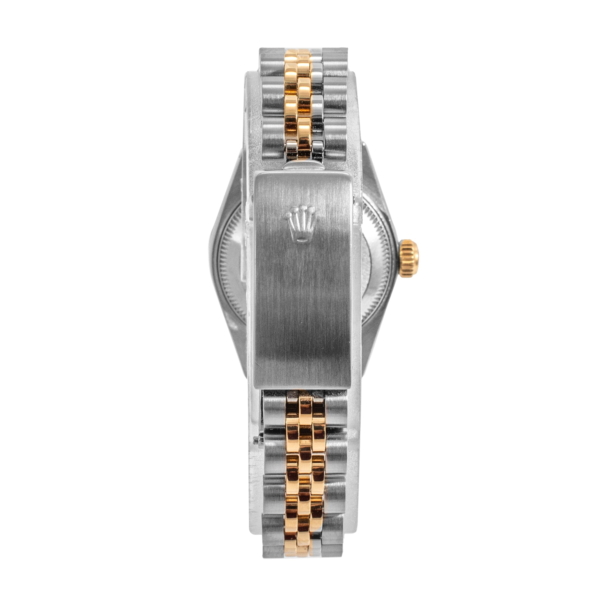 Rolex Ladies Datejust 26MM 69173 Diamond Bezel Jubilee Yellow Gold Steel Watch