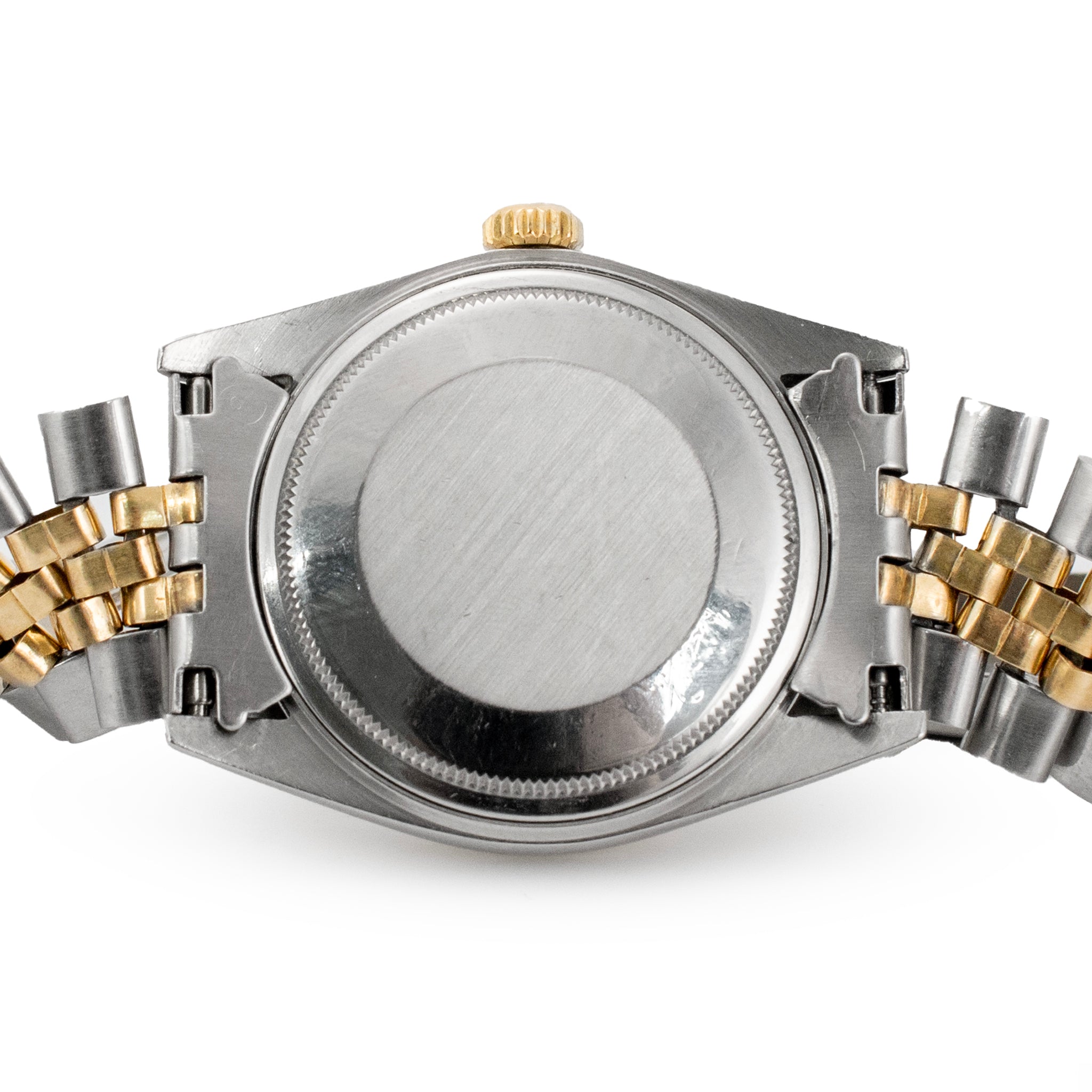 Vintage Rolex Datejust 36MM 1603 Blue Shantung Dial Jubilee Gold Steel Watch