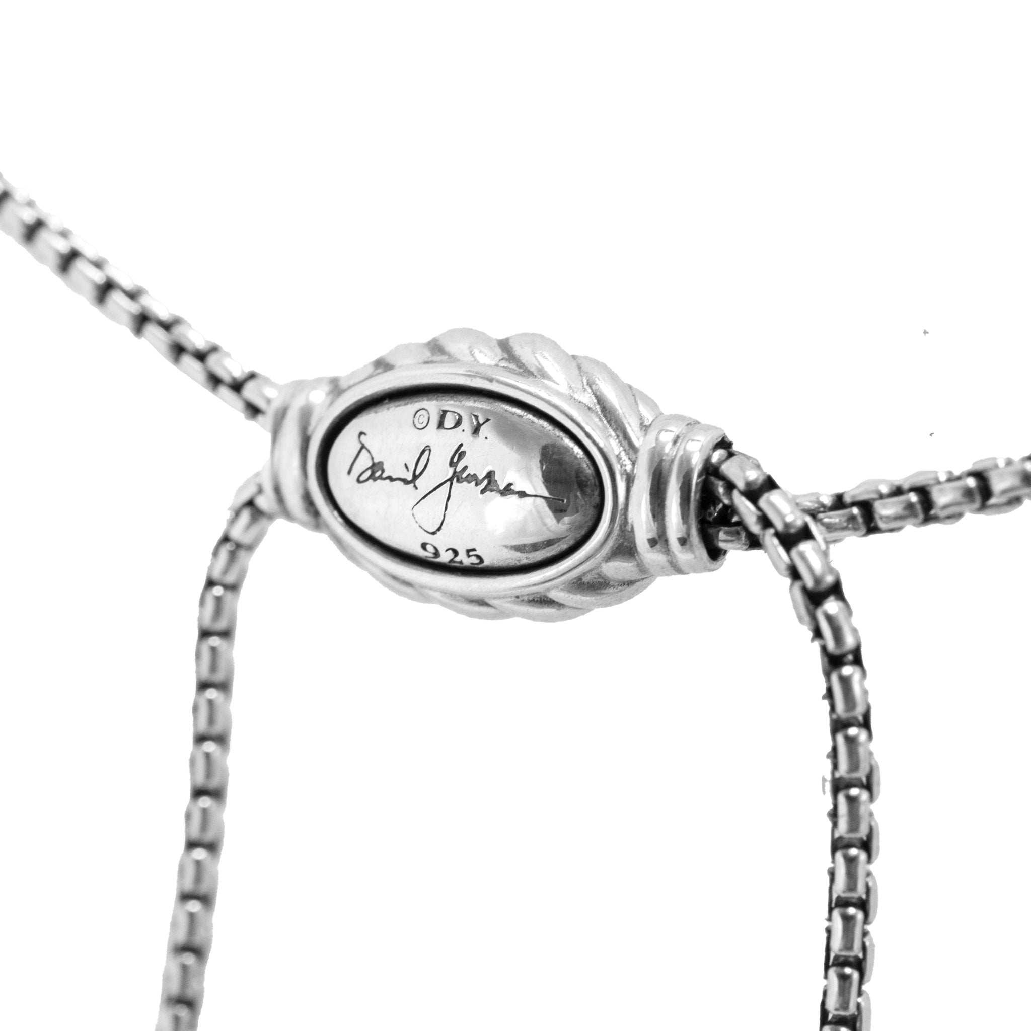 David Yurman Sterling Silver & 14K Gold 37MM Crossover Two Tone Pendant Necklace