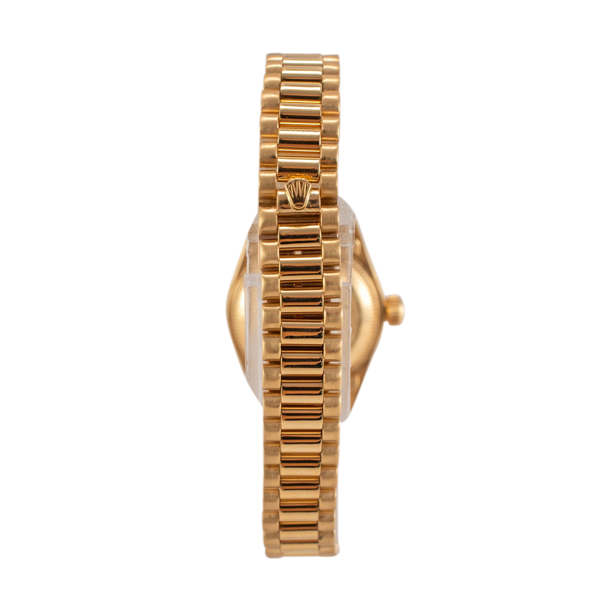 1988 Rolex Datejust 26MM 69178 Silver Dial President 18K Yellow Gold Watch