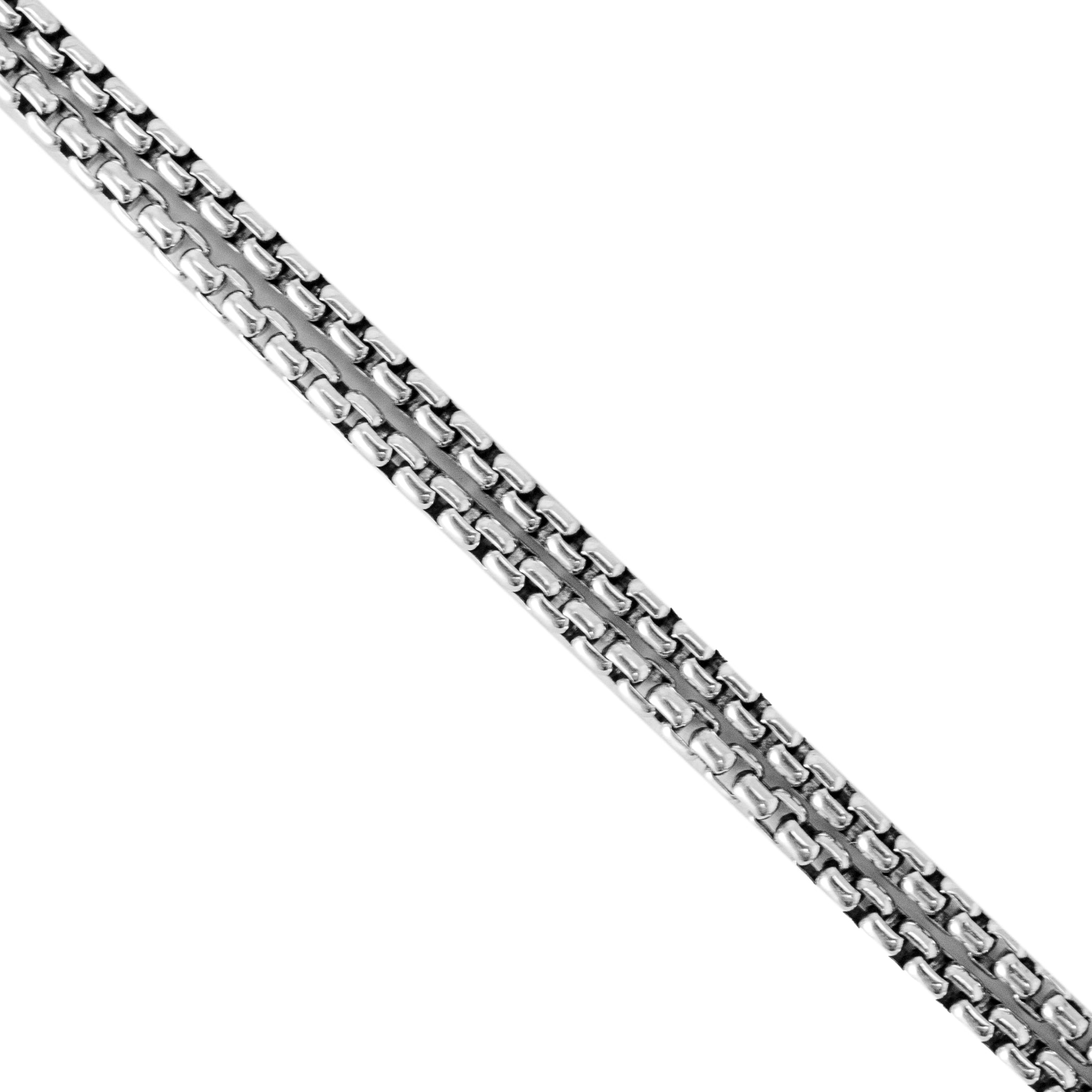 David Yurman 925 Sterling Silver Black Onyx Diamond Dog Tag Pendant Necklace