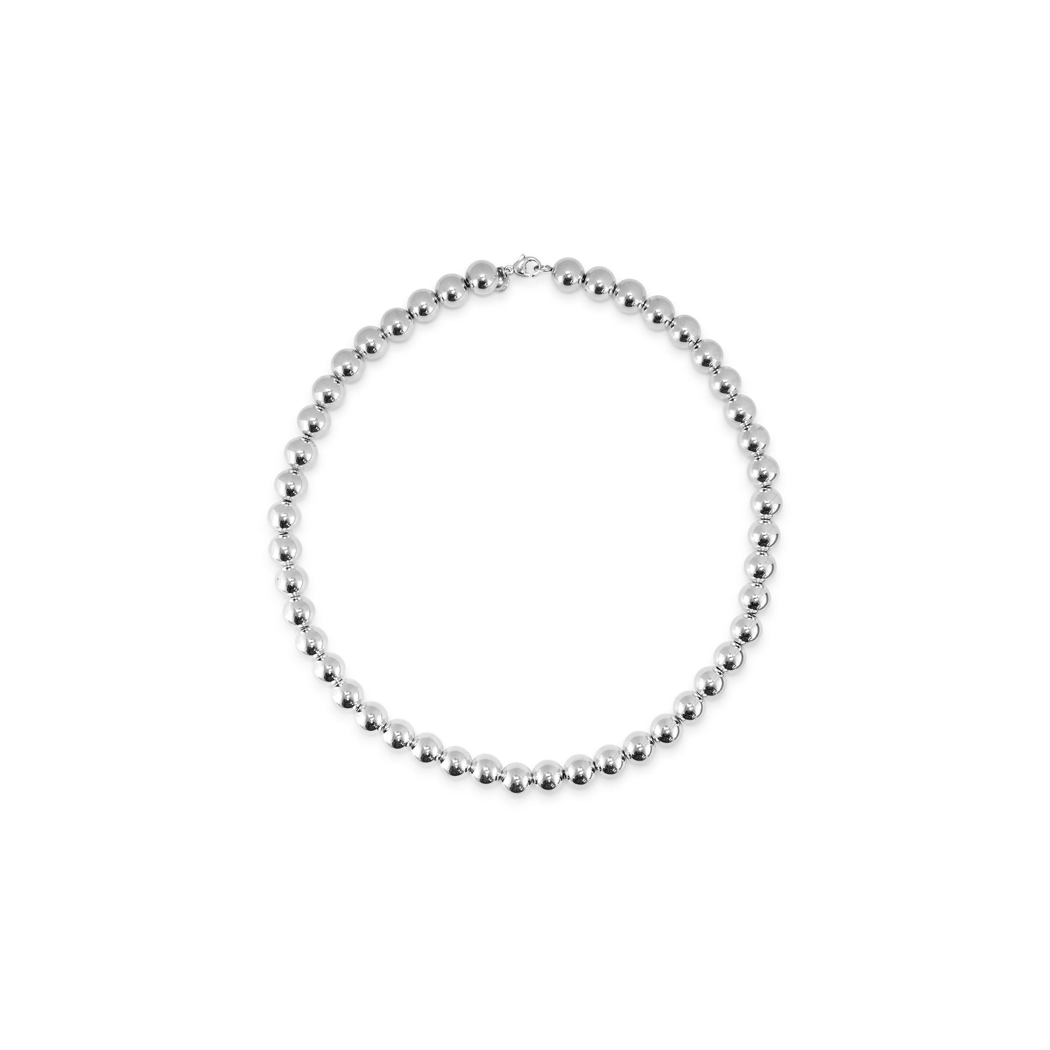 Tiffany & Co. Tiffany Hardwear 925 Sterling Silver Graduated Ball Bead Necklace