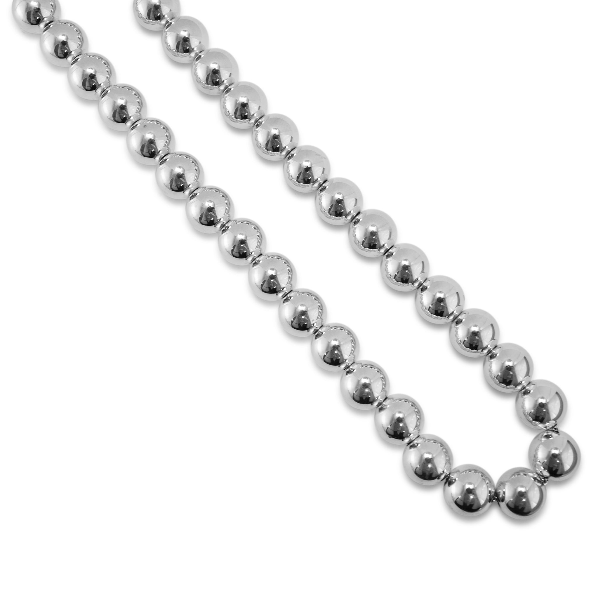Tiffany & Co. Tiffany Hardwear 925 Sterling Silver Graduated Ball Bead Necklace
