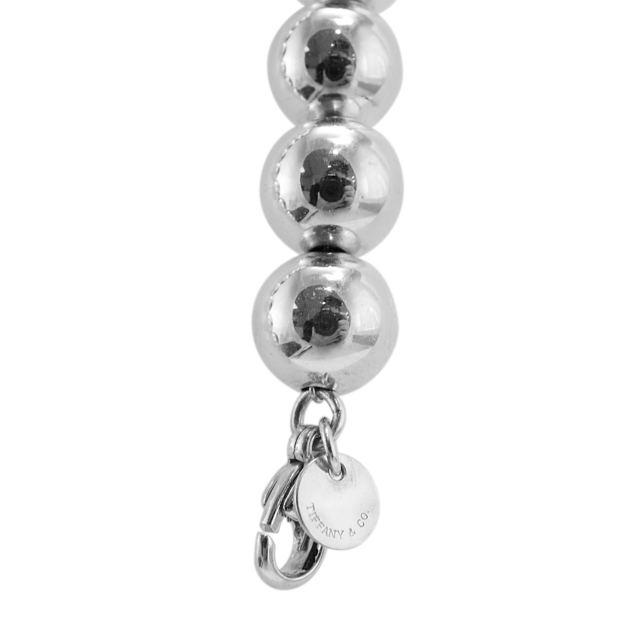 Tiffany & Co. Tiffany Hardwear 925 Sterling Silver Graduated Ball Bead Necklace