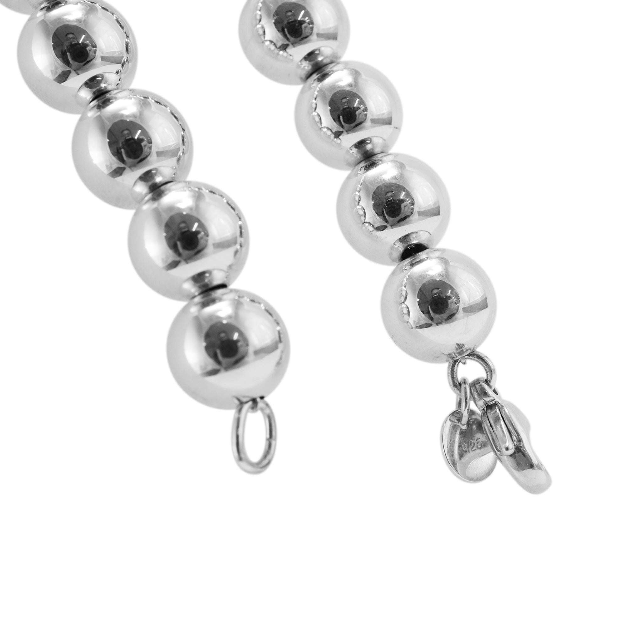Tiffany & Co. Tiffany Hardwear 925 Sterling Silver Graduated Ball Bead Necklace