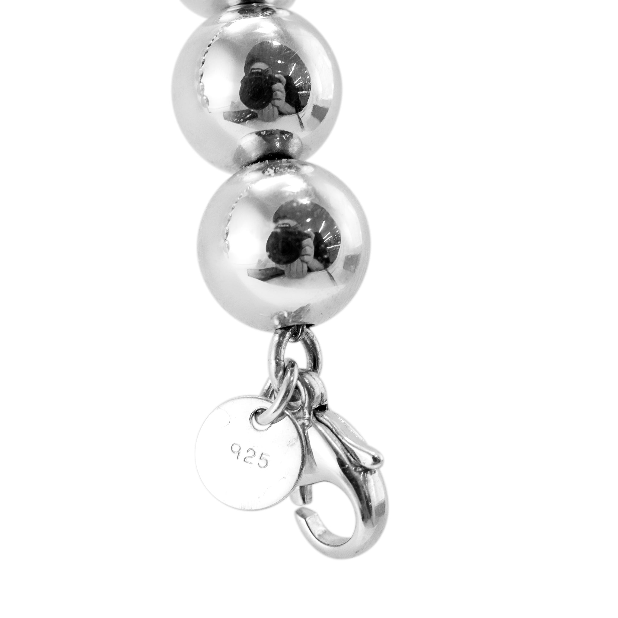 Tiffany & Co. Tiffany Hardwear 925 Sterling Silver Graduated Ball Bead Necklace